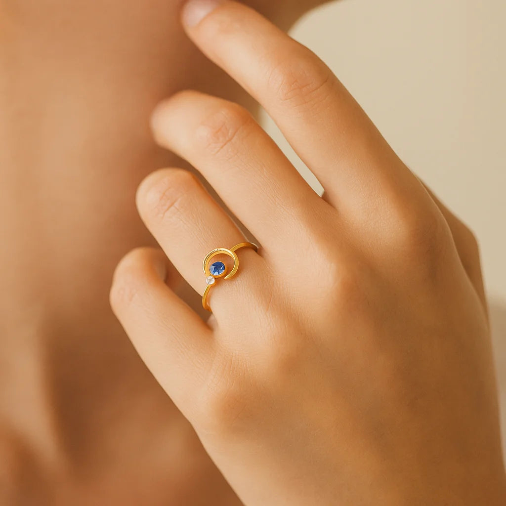 Golden Ring moon star