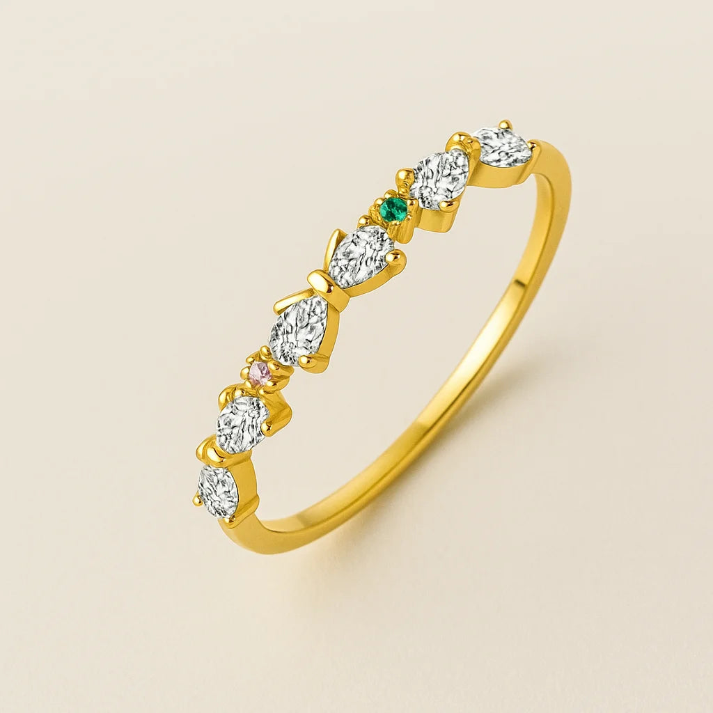 olden ring with gemstones 