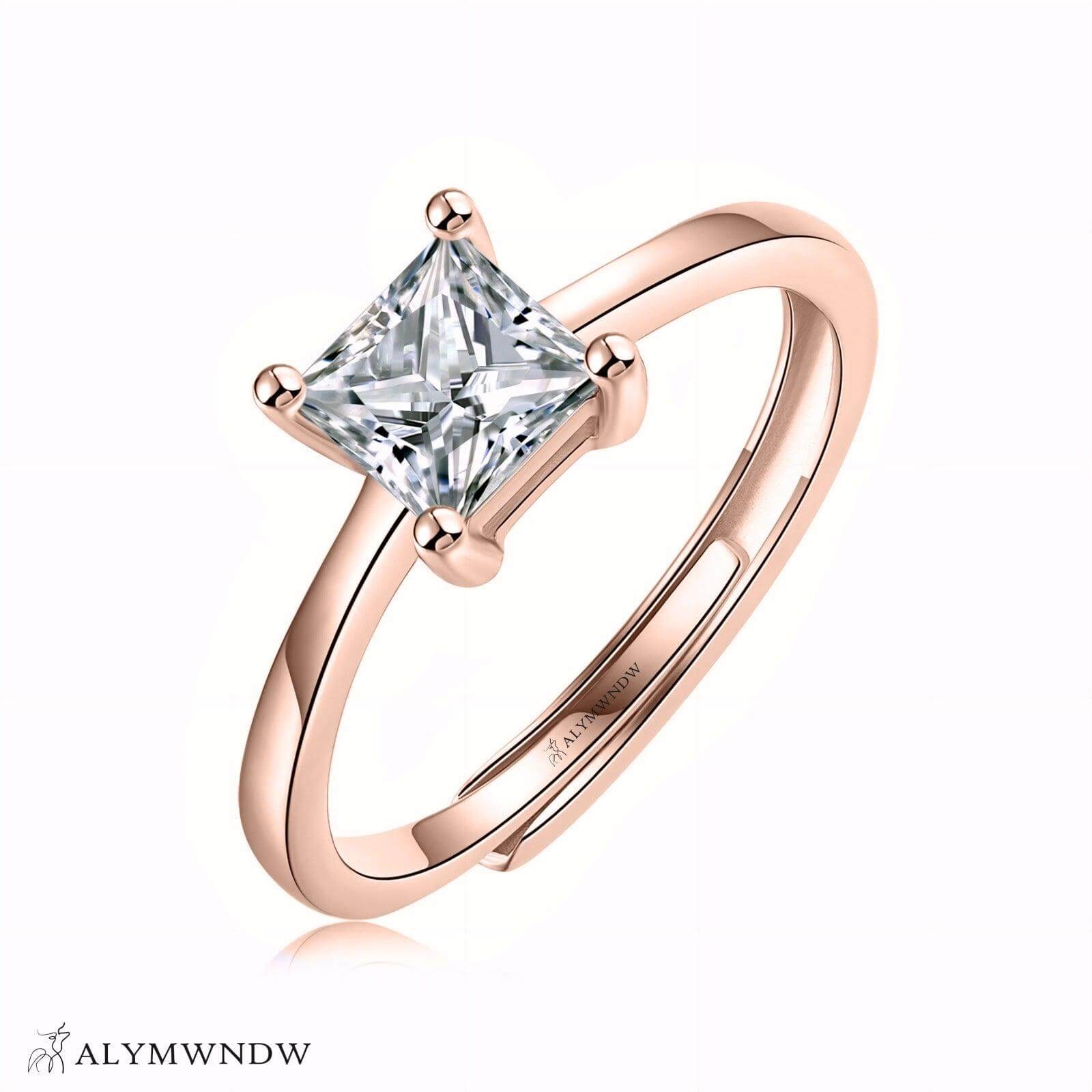 Alymwndw Jewellery Certified Lab Moissanite Ring – Blossom Inspired Elegance - Alymwndw