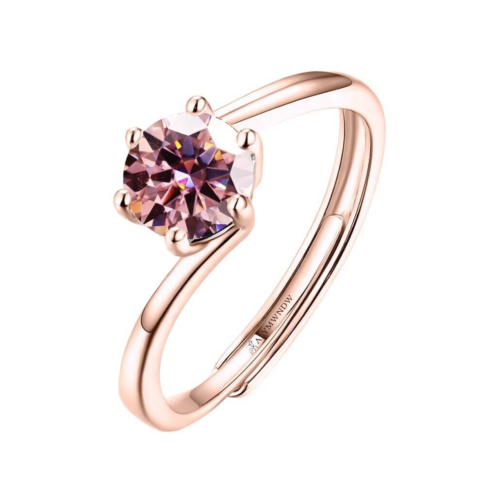 Alymwndw Jewellery Certified Lab Moissanite Ring – Classic Elegance - Alymwndw