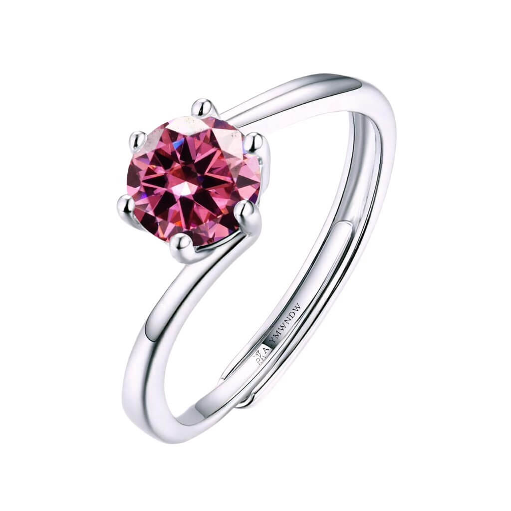 Alymwndw Jewellery Certified Lab Moissanite Ring – Classic Elegance - Alymwndw