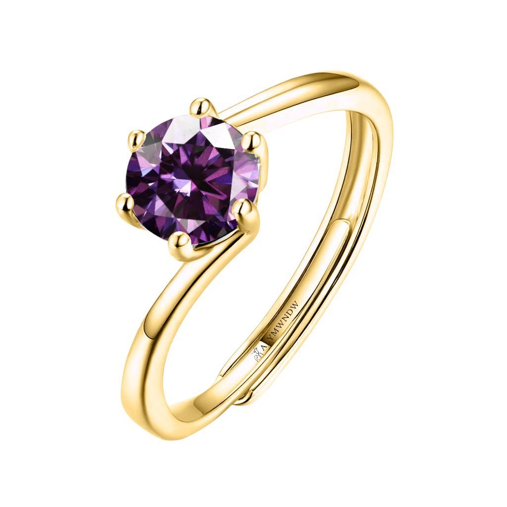 Alymwndw Jewellery Certified Lab Moissanite Ring – Classic Elegance - Alymwndw