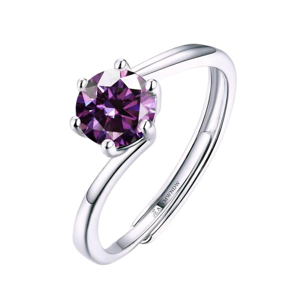 Alymwndw Jewellery Certified Lab Moissanite Ring – Classic Elegance - Alymwndw