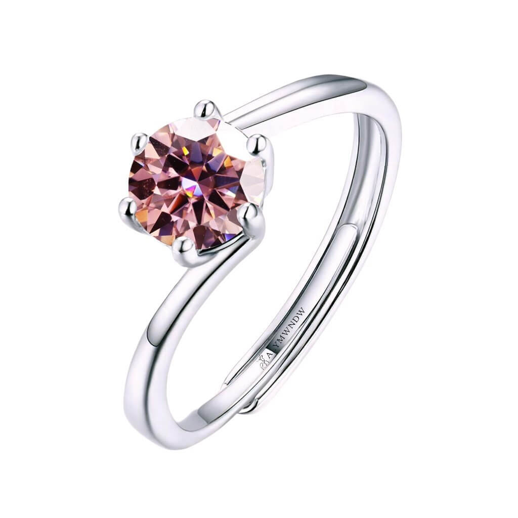 Alymwndw Jewellery Certified Lab Moissanite Ring – Classic Elegance - Alymwndw