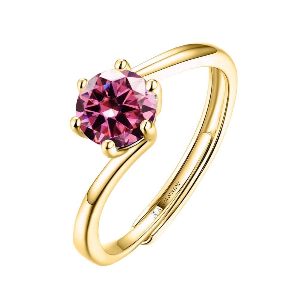 Alymwndw Jewellery Certified Lab Moissanite Ring – Classic Elegance - Alymwndw