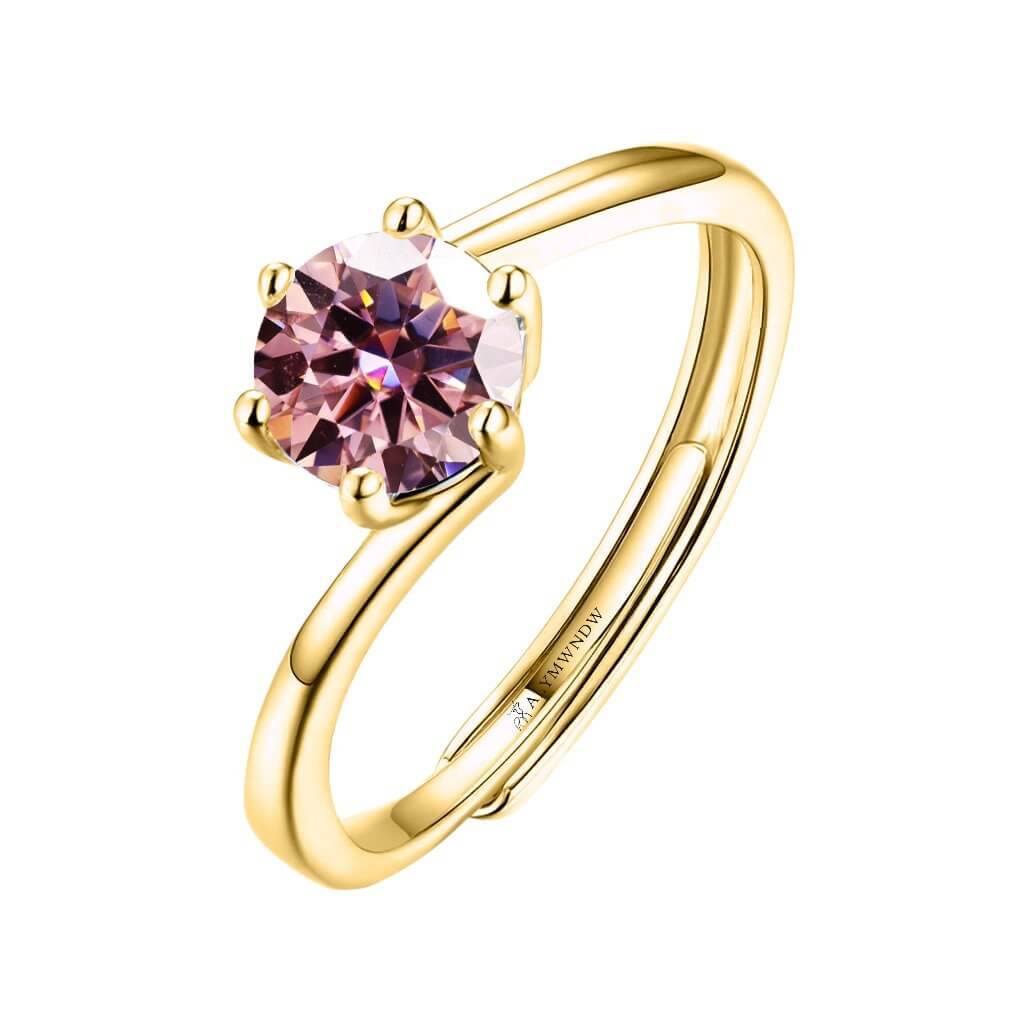 Alymwndw Jewellery Certified Lab Moissanite Ring – Classic Elegance - Alymwndw