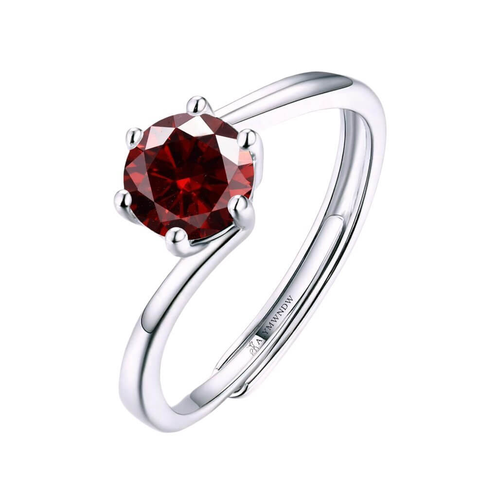 Alymwndw Jewellery Certified Lab Moissanite Ring – Classic Elegance - Alymwndw