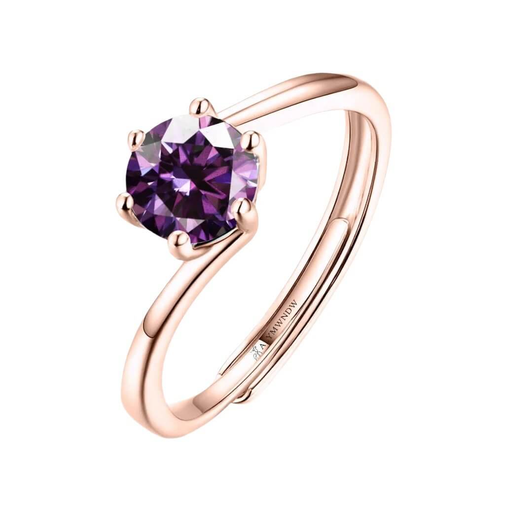 Alymwndw Jewellery Certified Lab Moissanite Ring – Classic Elegance - Alymwndw