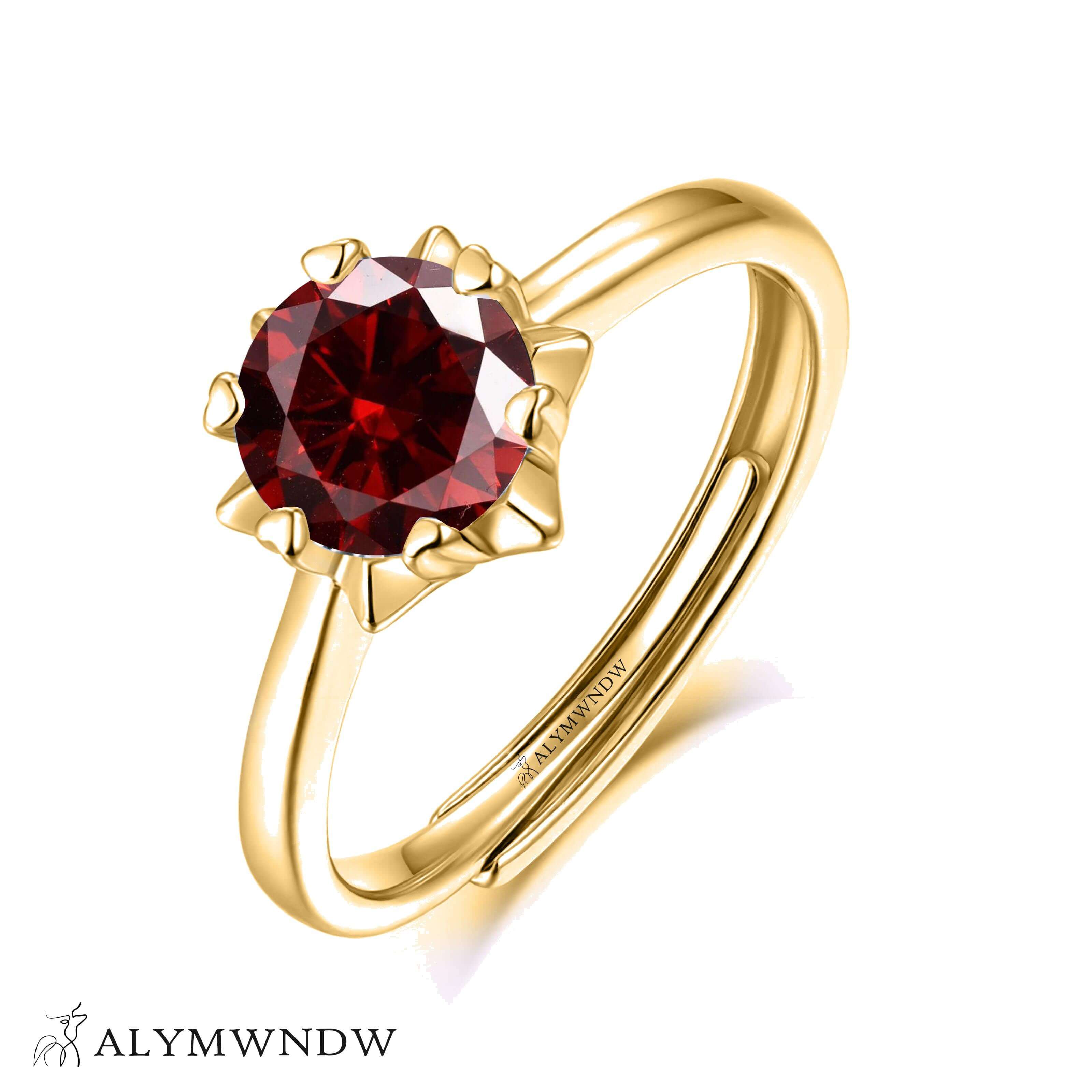 Alymwndw Jewellery Certified Lab Moissanite Ring – Classic Elegance Design - Alymwndw