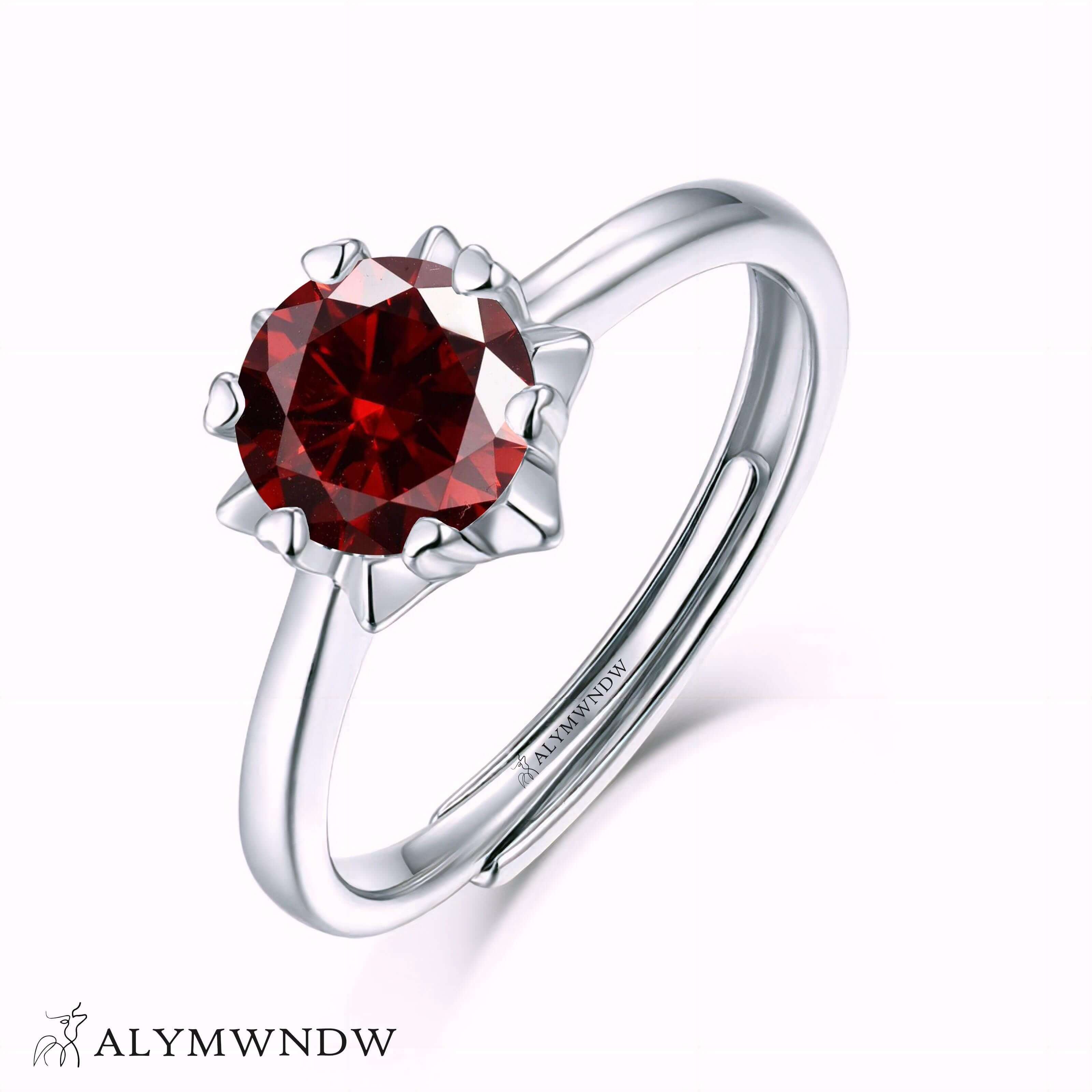 Alymwndw Jewellery Certified Lab Moissanite Ring – Classic Elegance Design - Alymwndw