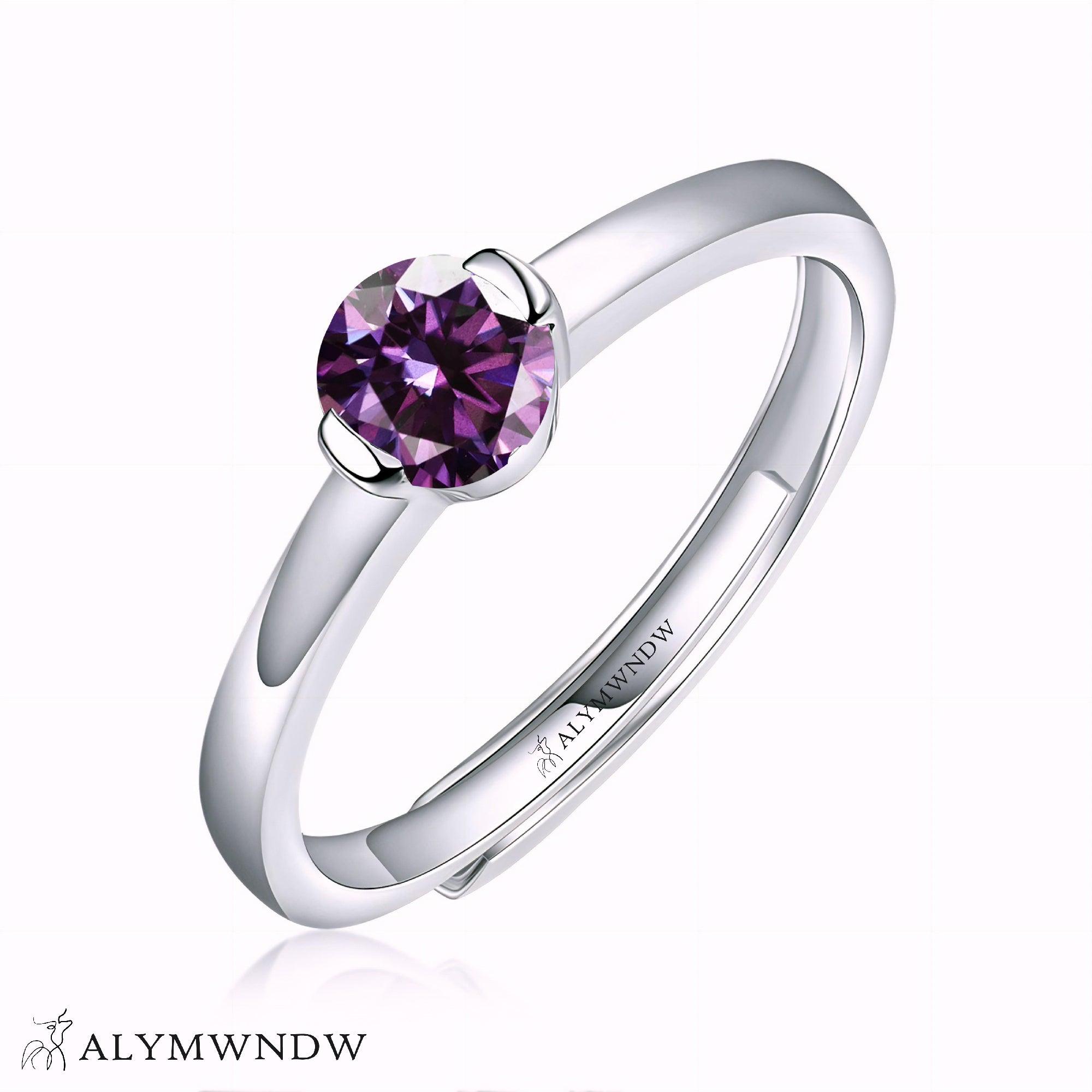 Alymwndw Jewellery Certified Lab Moissanite Ring – Classic Luxury Design - Alymwndw