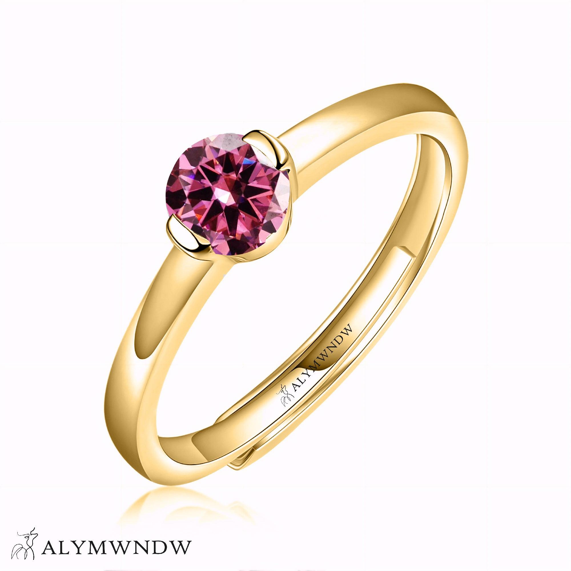 Alymwndw Jewellery Certified Lab Moissanite Ring – Classic Luxury Design - Alymwndw