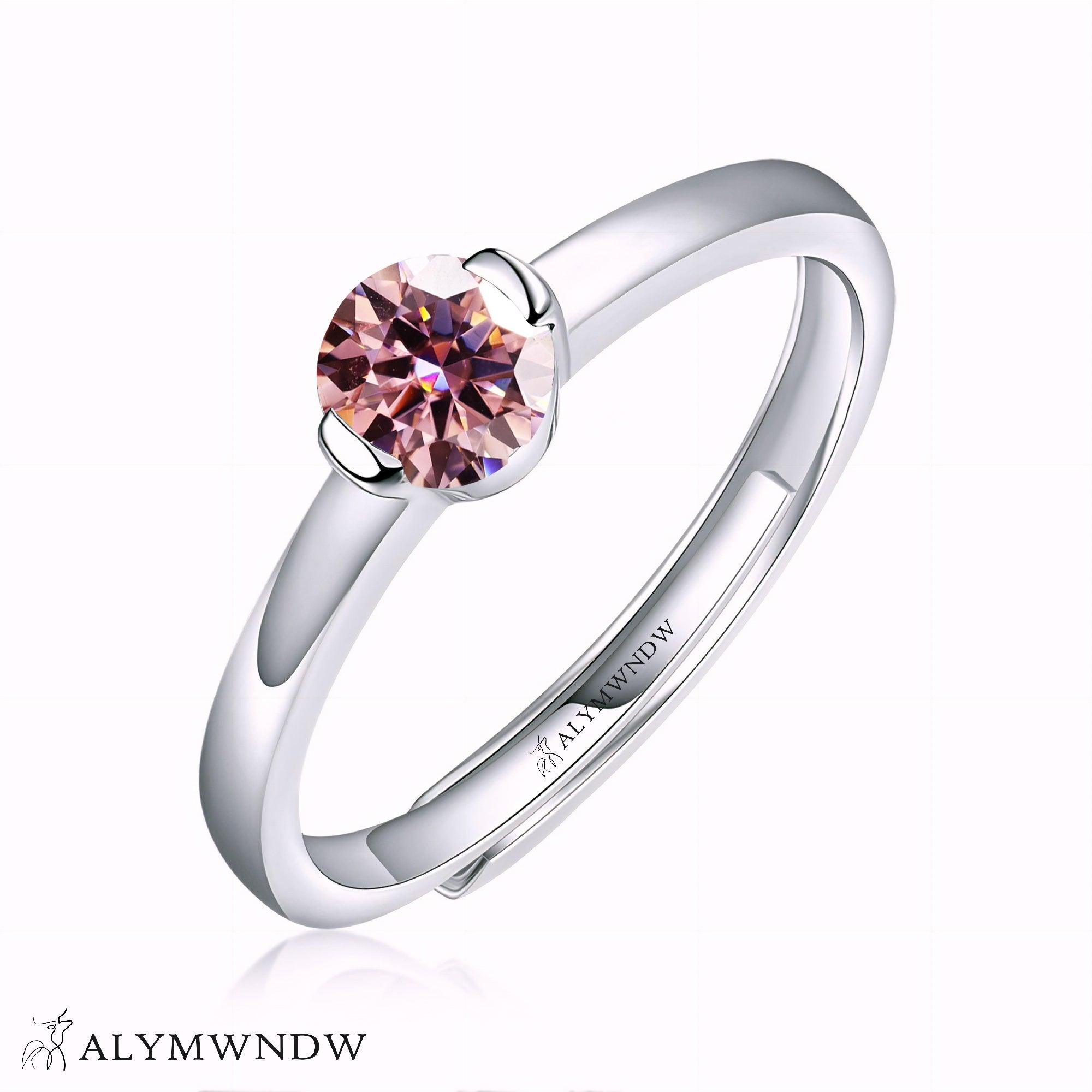 Alymwndw Jewellery Certified Lab Moissanite Ring – Classic Luxury Design - Alymwndw