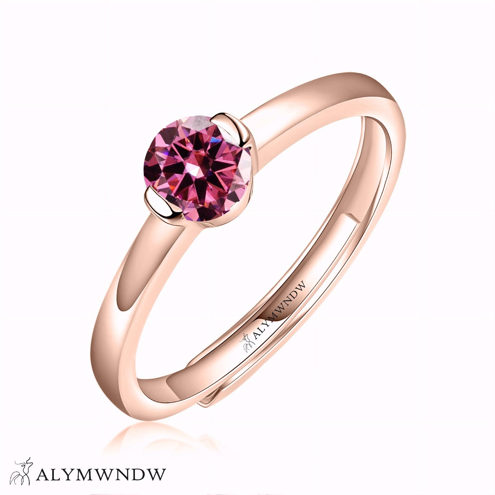 Alymwndw Jewellery Certified Lab Moissanite Ring – Classic Luxury Design - Alymwndw