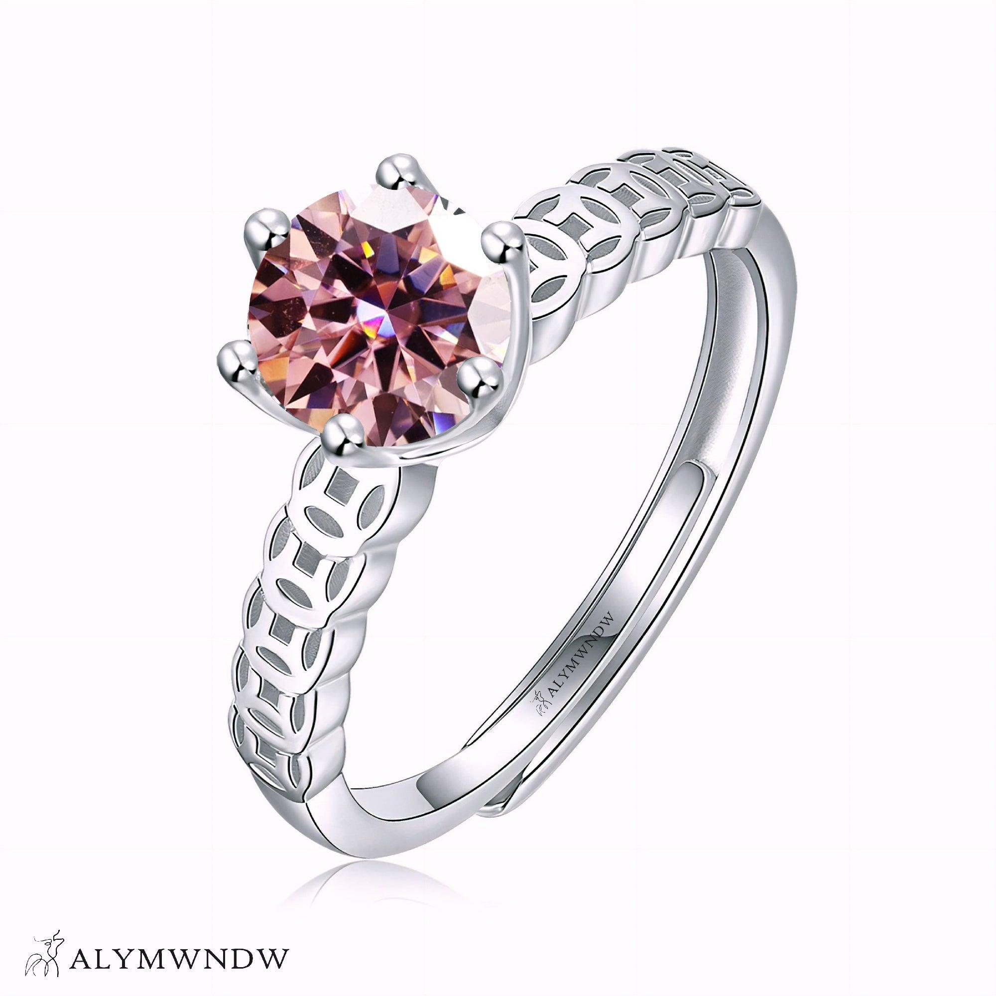 Alymwndw Jewellery Certified Lab Moissanite Ring – Elegant Craft Collection - Alymwndw