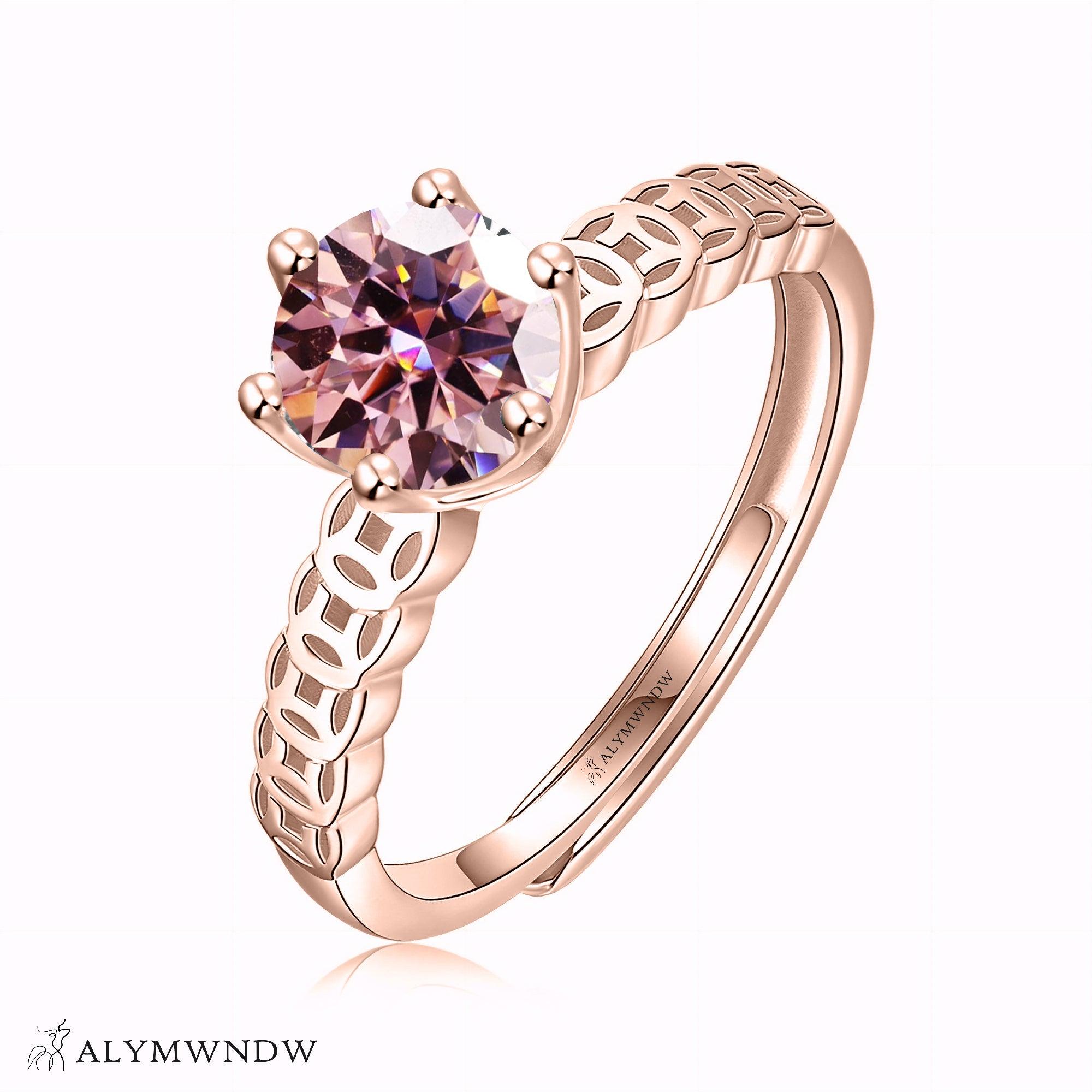 Alymwndw Jewellery Certified Lab Moissanite Ring – Elegant Craft Collection - Alymwndw