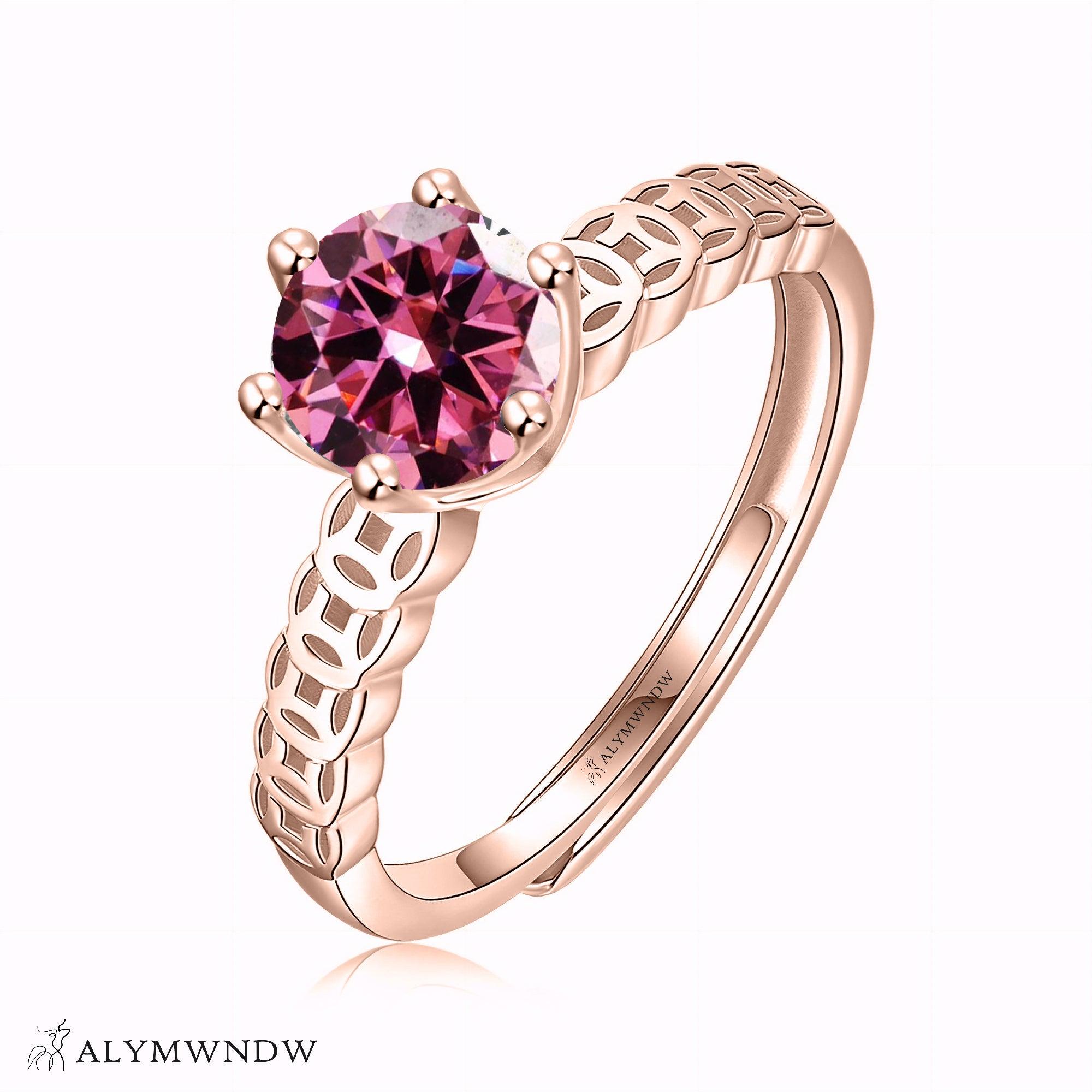 Alymwndw Jewellery Certified Lab Moissanite Ring – Elegant Craft Collection - Alymwndw