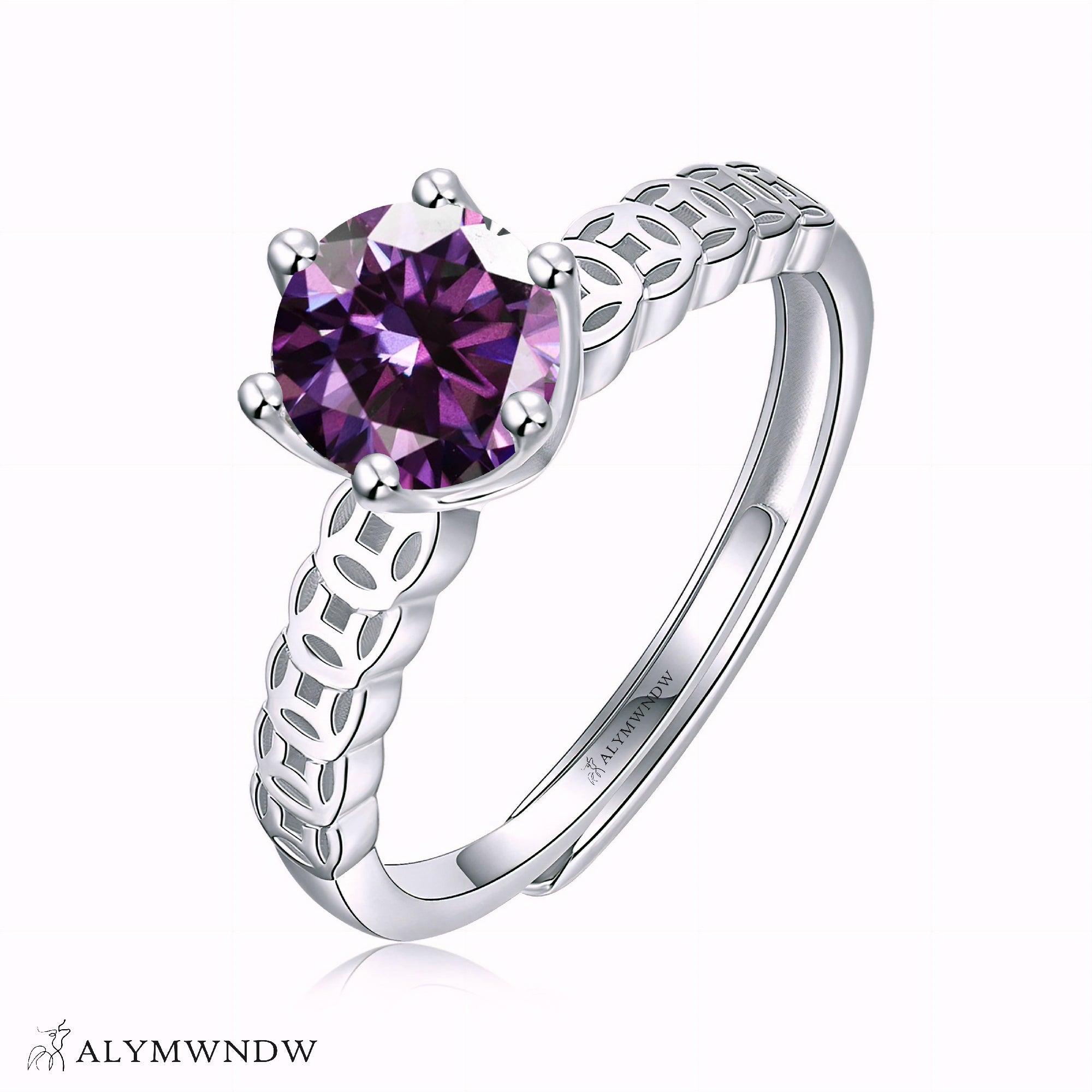 Alymwndw Jewellery Certified Lab Moissanite Ring – Elegant Craft Collection - Alymwndw