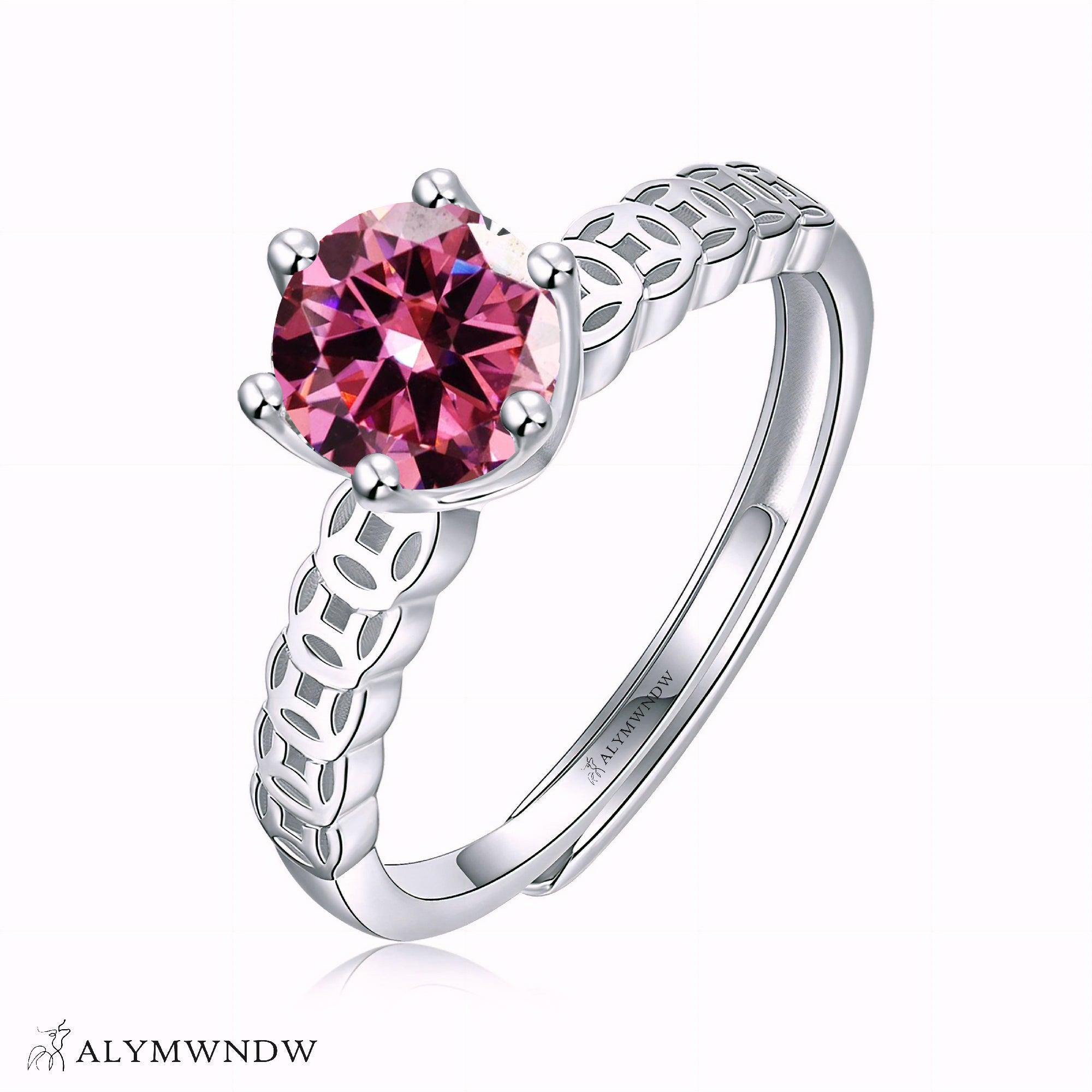 Alymwndw Jewellery Certified Lab Moissanite Ring – Elegant Craft Collection - Alymwndw