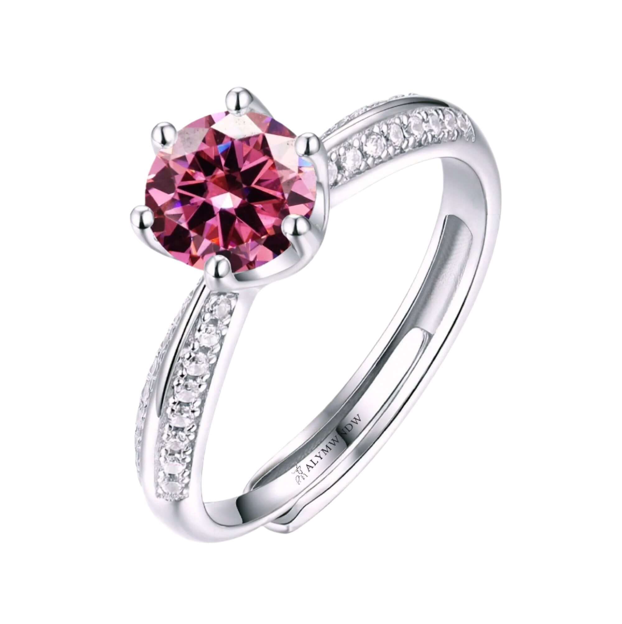 Alymwndw Jewellery Certified Lab Moissanite Ring – Elegant Craftsmanship - Alymwndw