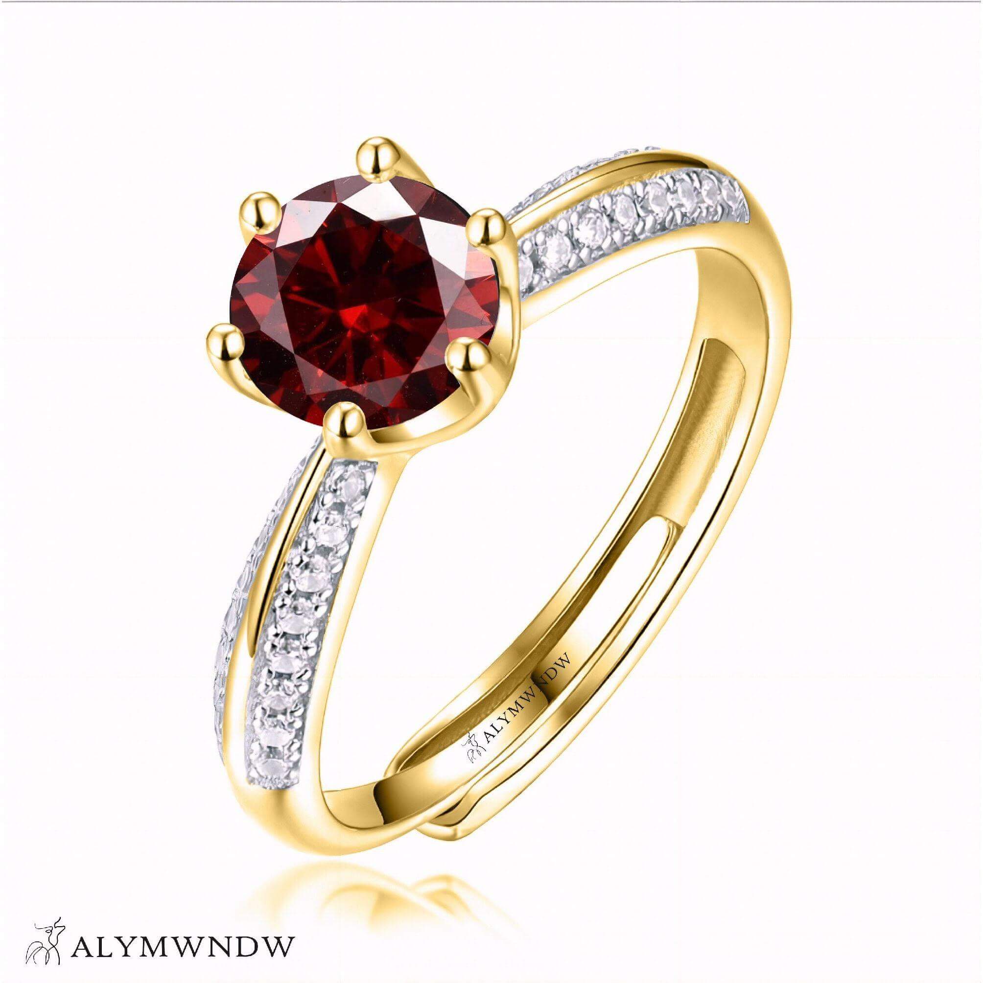 Alymwndw Jewellery Certified Lab Moissanite Ring – Elegant Craftsmanship - Alymwndw