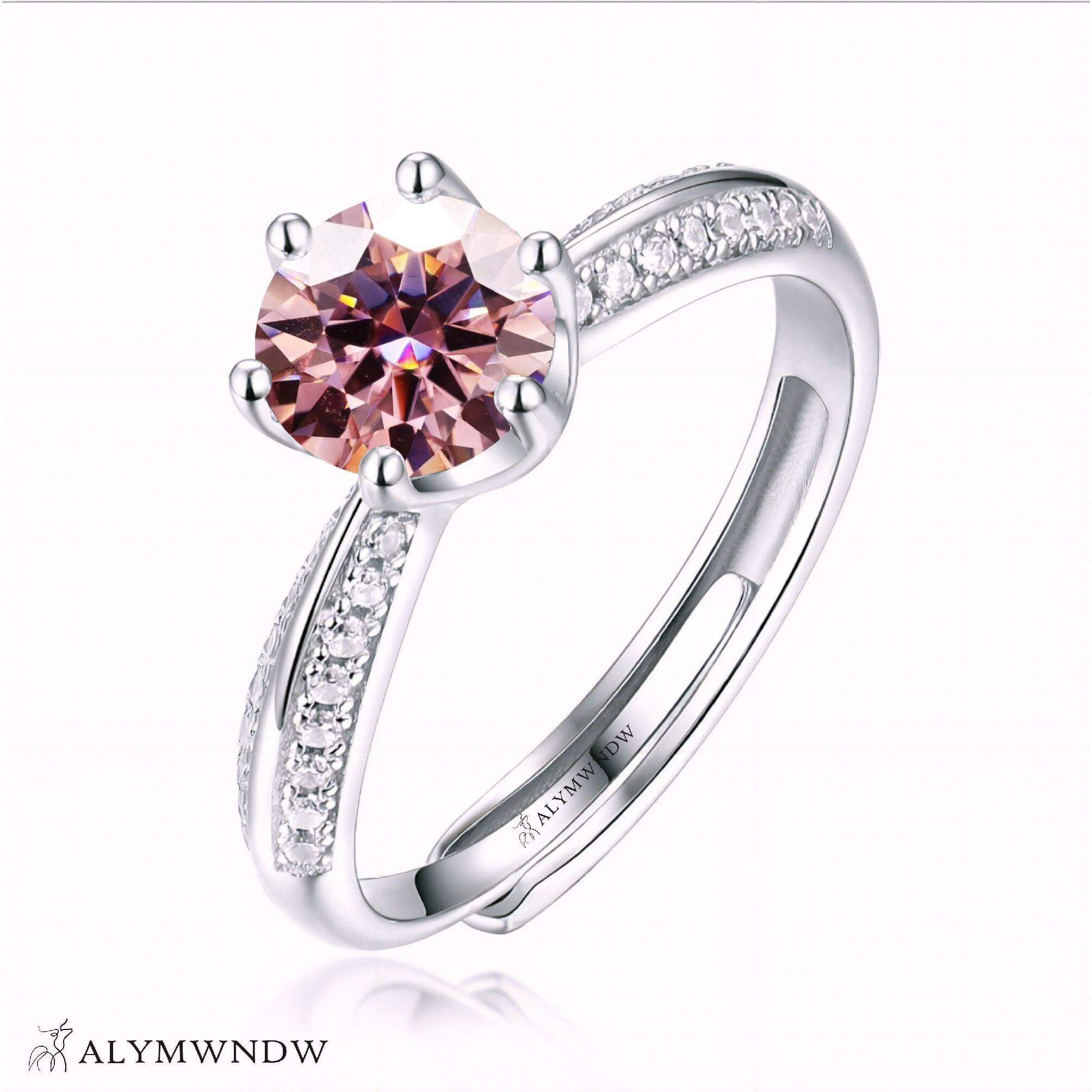 Alymwndw Jewellery Certified Lab Moissanite Ring – Elegant Craftsmanship - Alymwndw