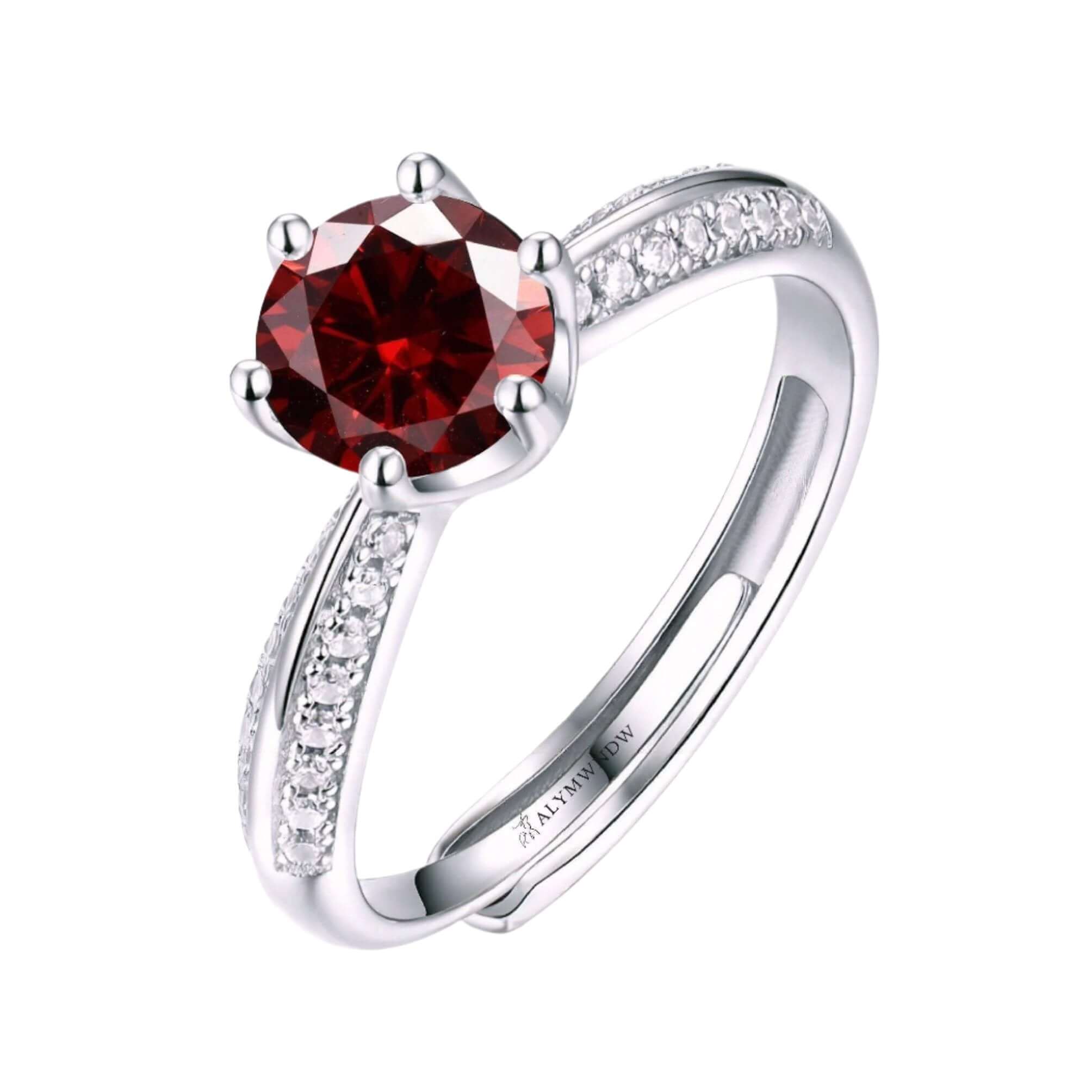 Alymwndw Jewellery Certified Lab Moissanite Ring – Elegant Craftsmanship - Alymwndw