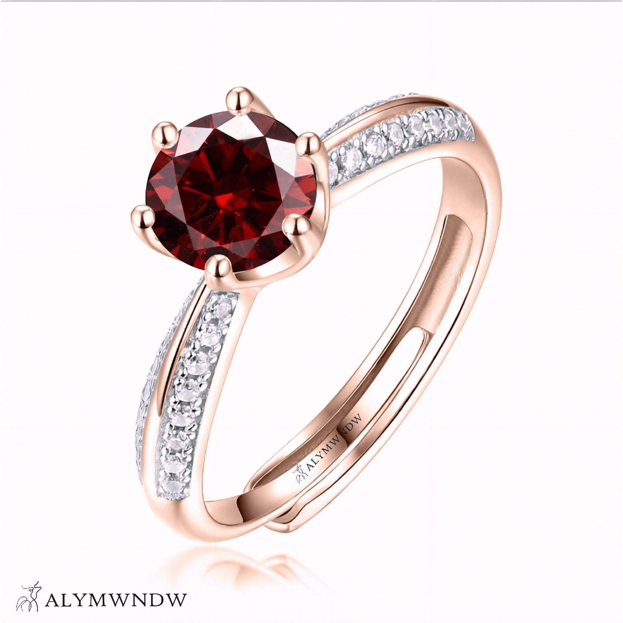Alymwndw Jewellery Certified Lab Moissanite Ring – Elegant Craftsmanship - Alymwndw