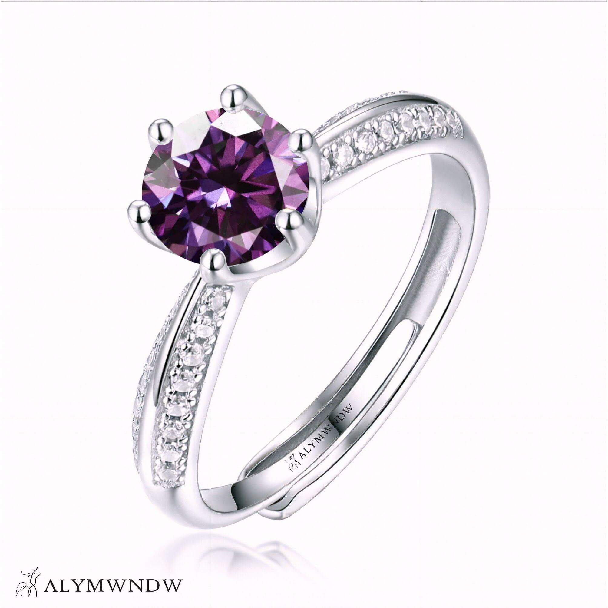 Alymwndw Jewellery Certified Lab Moissanite Ring – Elegant Craftsmanship - Alymwndw