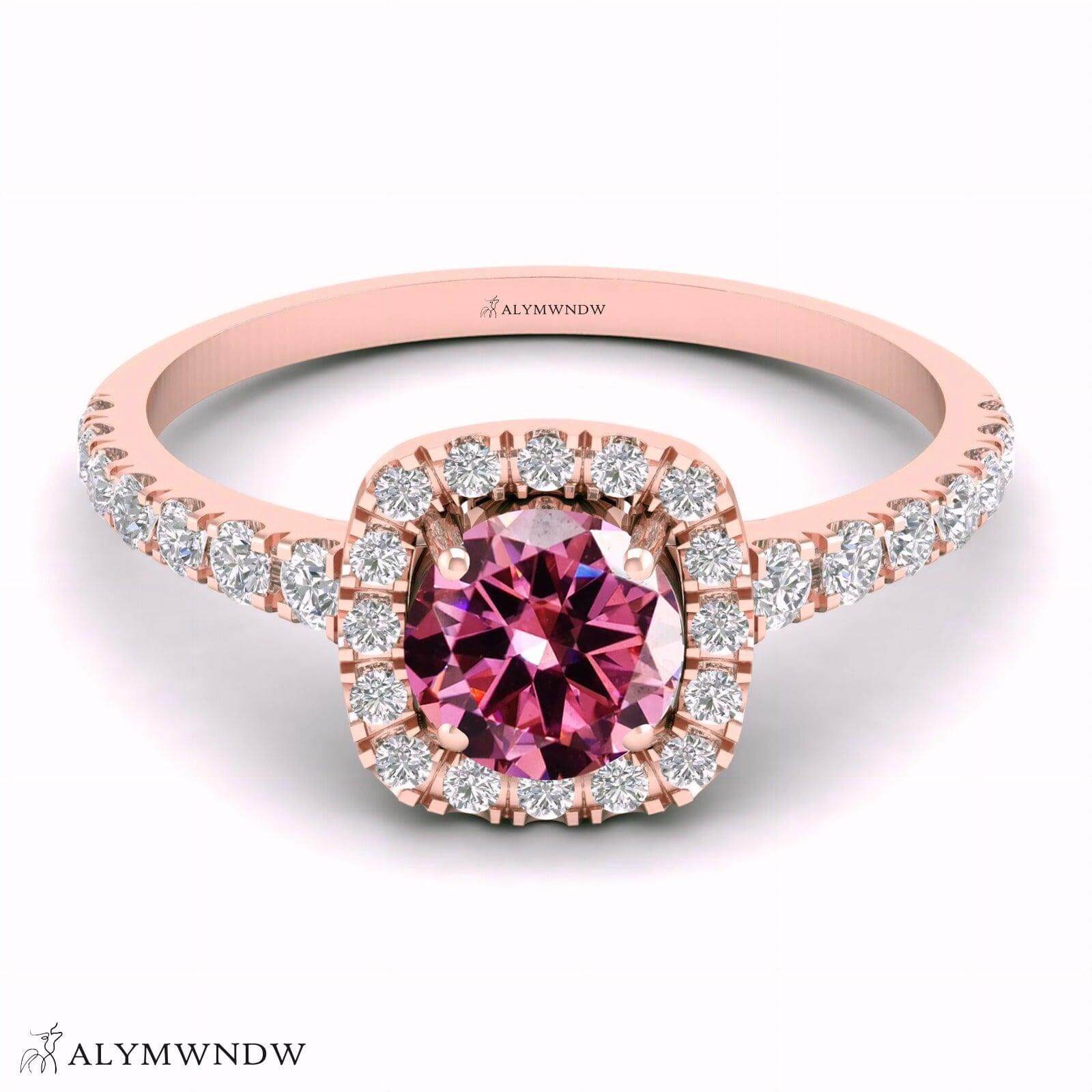 Alymwndw Jewellery Certified Lab Moissanite Ring – Elegant Signature Collection - Alymwndw