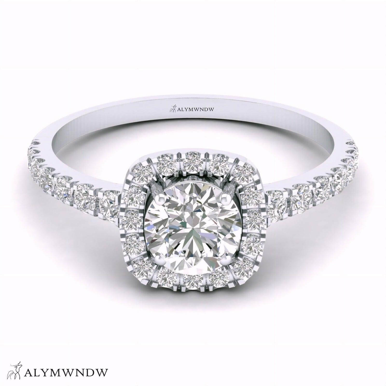Alymwndw Jewellery Certified Lab Moissanite Ring – Elegant Signature Collection - Alymwndw