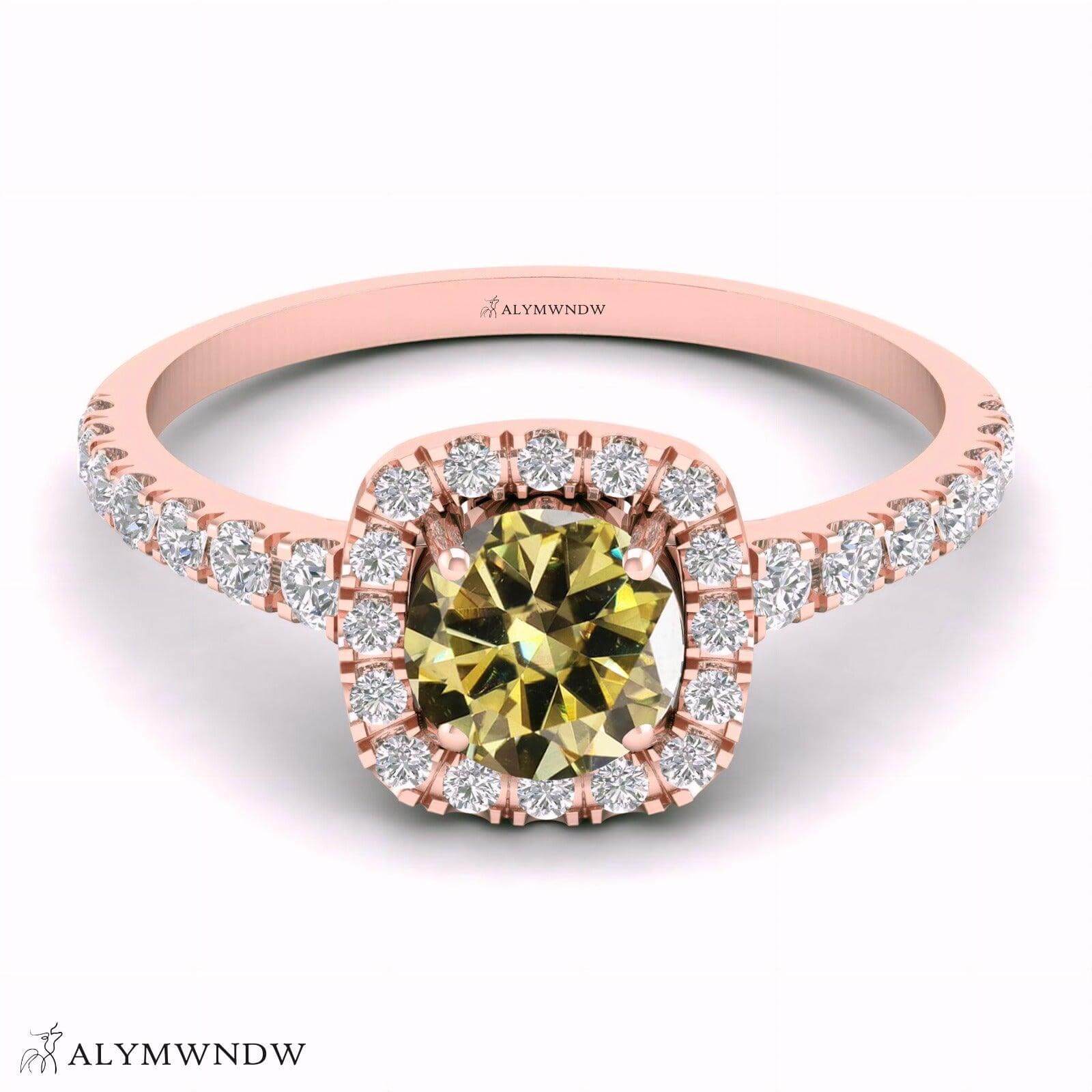 Alymwndw Jewellery Certified Lab Moissanite Ring – Elegant Signature Collection - Alymwndw