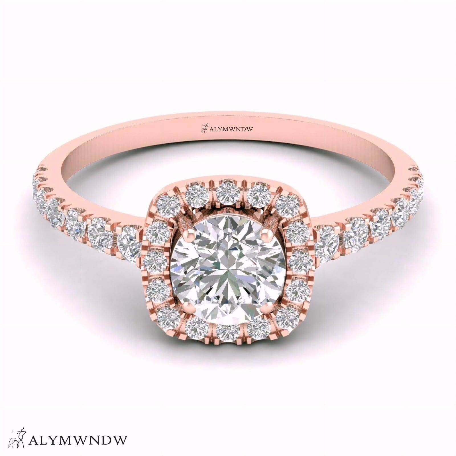 Alymwndw Jewellery Certified Lab Moissanite Ring – Elegant Signature Collection - Alymwndw