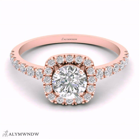 Alymwndw Jewellery Certified Lab Moissanite Ring – Elegant Signature Collection - Alymwndw