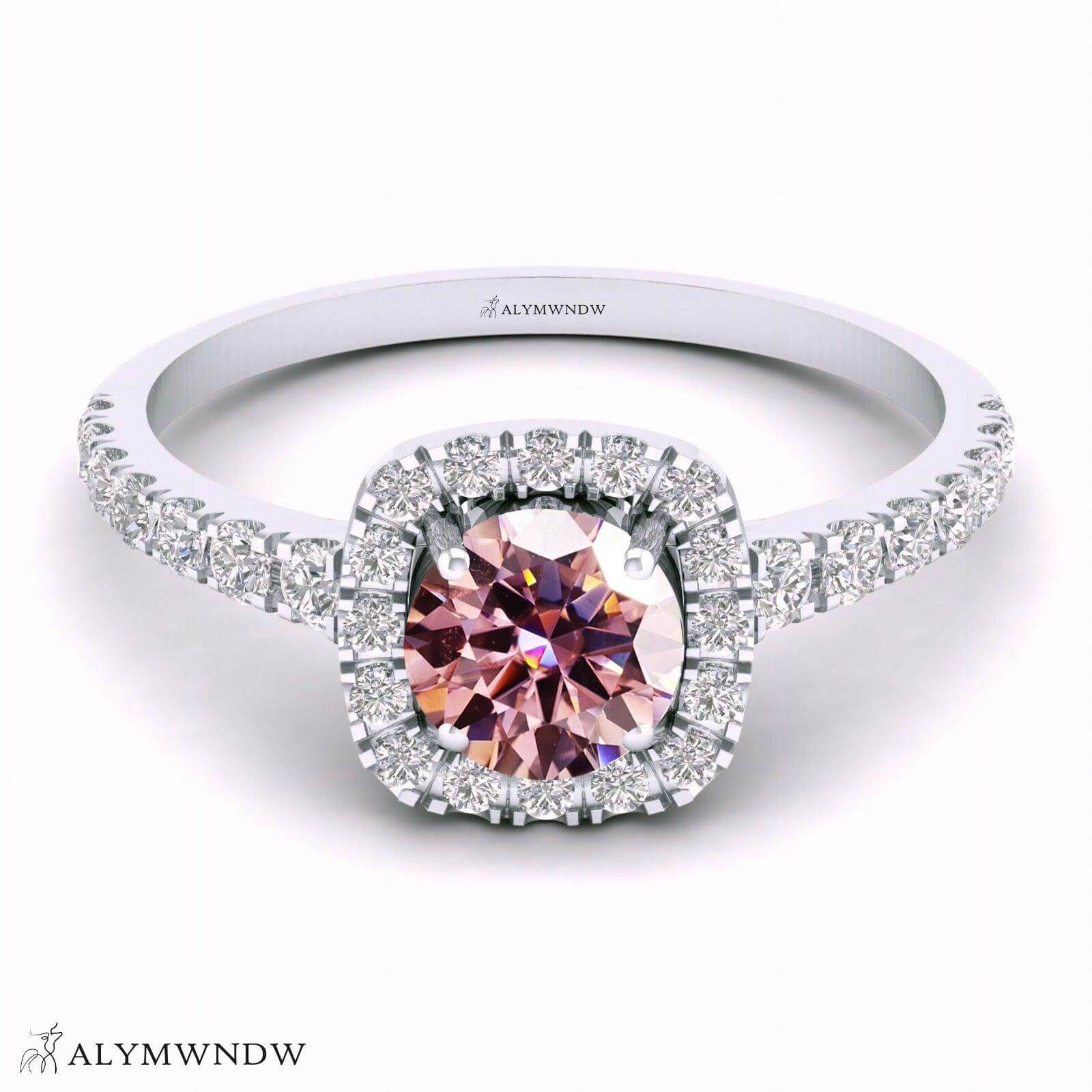 Alymwndw Jewellery Certified Lab Moissanite Ring – Elegant Signature Collection - Alymwndw