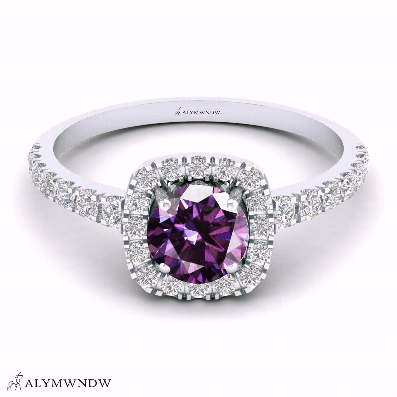 Alymwndw Jewellery Certified Lab Moissanite Ring – Elegant Signature Collection - Alymwndw