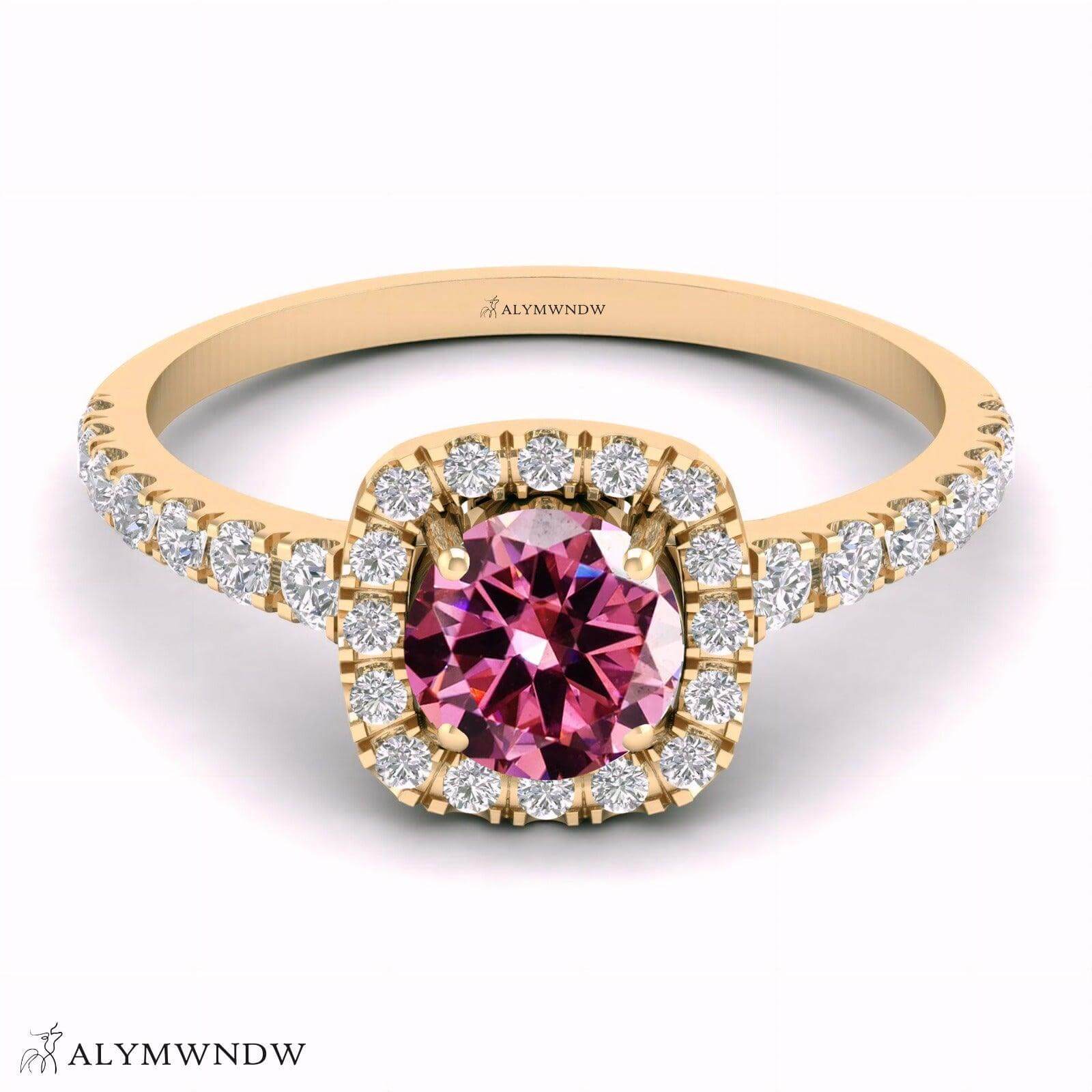 Alymwndw Jewellery Certified Lab Moissanite Ring – Elegant Signature Collection - Alymwndw
