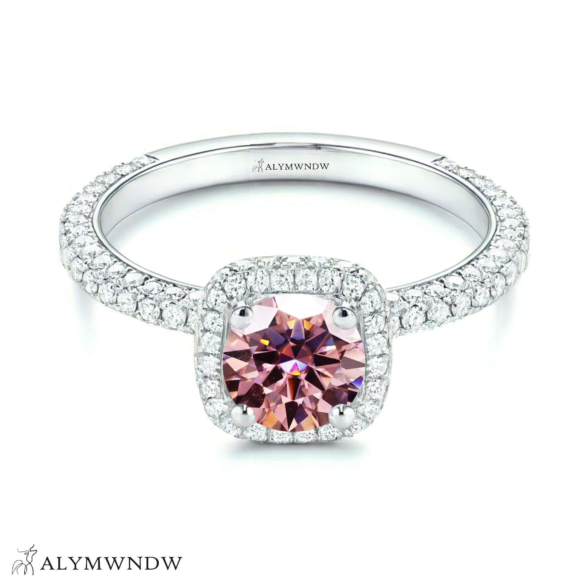 Alymwndw Jewellery Certified Lab Moissanite Ring – Elegant Signature Collection - Alymwndw