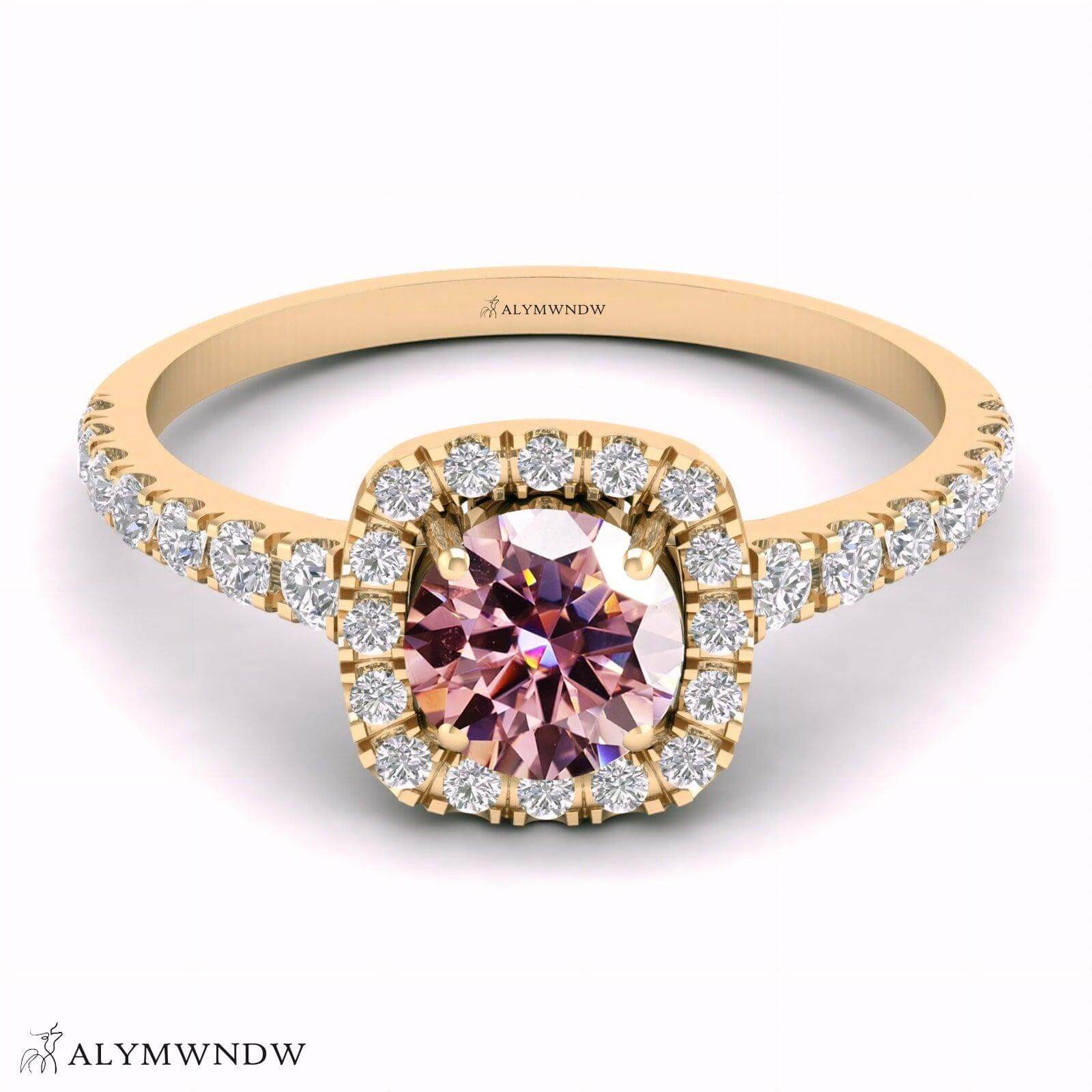Alymwndw Jewellery Certified Lab Moissanite Ring – Elegant Signature Collection - Alymwndw