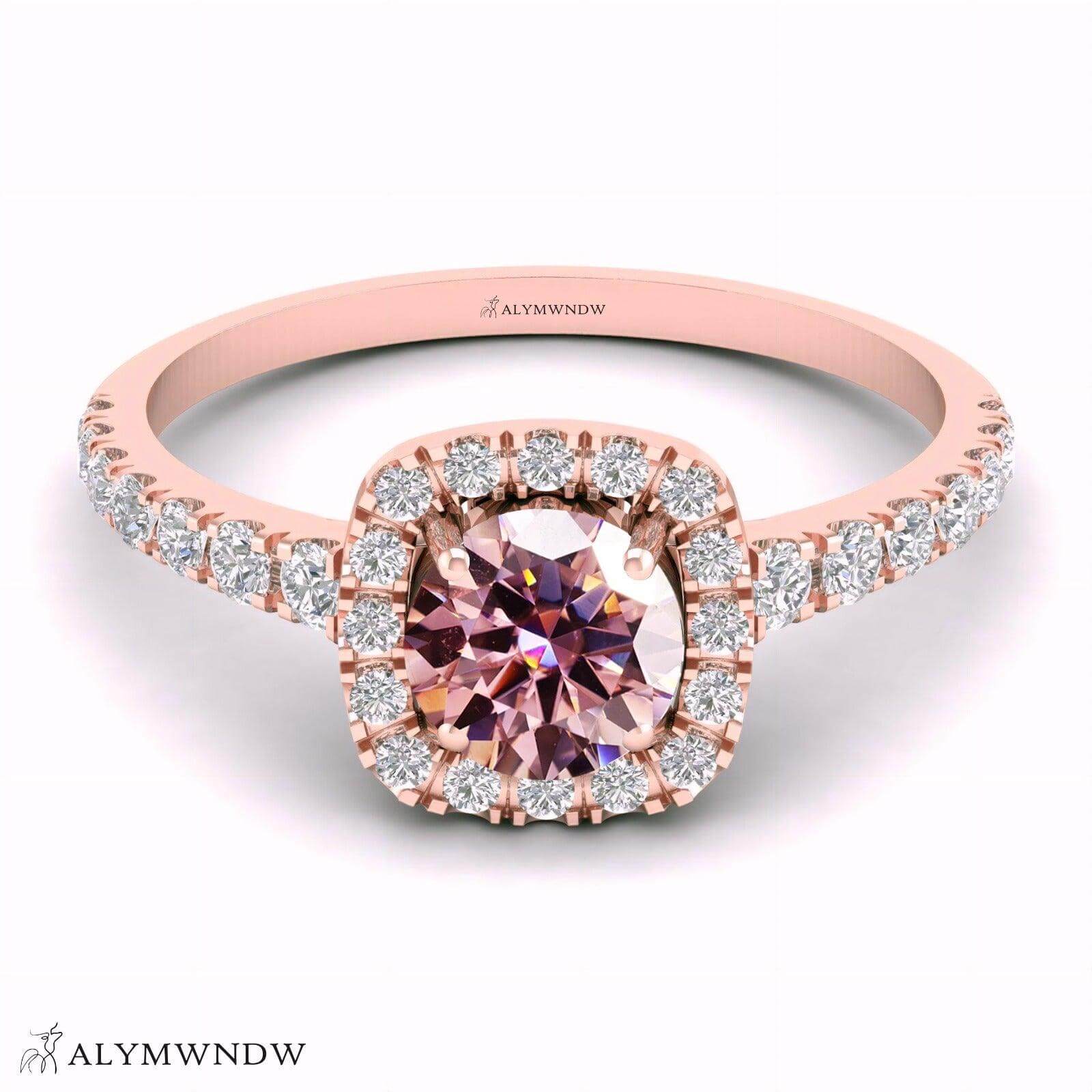 Alymwndw Jewellery Certified Lab Moissanite Ring – Elegant Signature Collection - Alymwndw