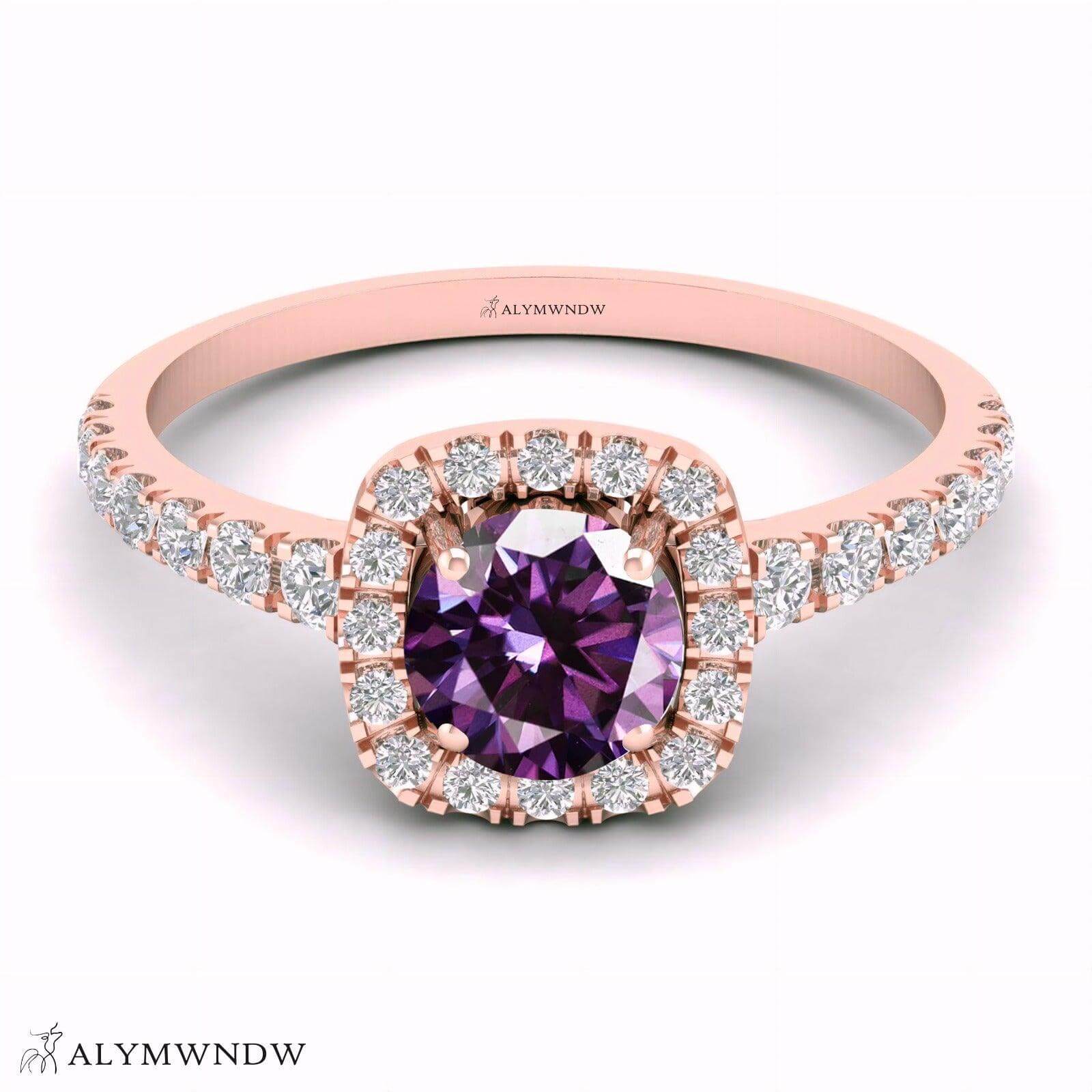 Alymwndw Jewellery Certified Lab Moissanite Ring – Elegant Signature Collection - Alymwndw