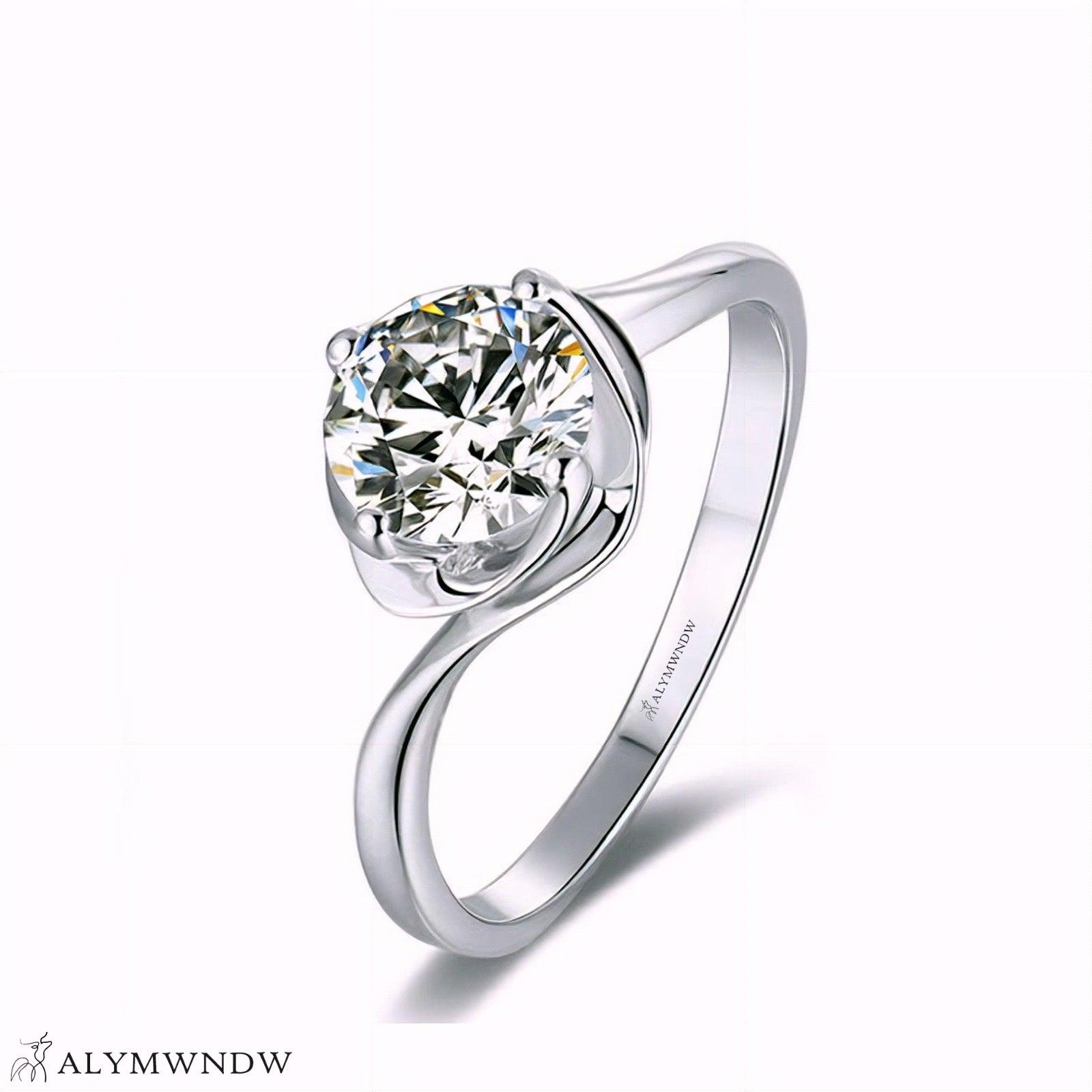 Alymwndw Jewellery Certified Lab Moissanite Ring – Elegant Signature Craft - Alymwndw