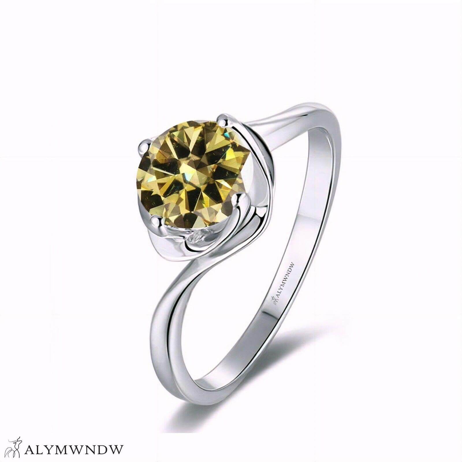 Alymwndw Jewellery Certified Lab Moissanite Ring – Elegant Signature Craft - Alymwndw