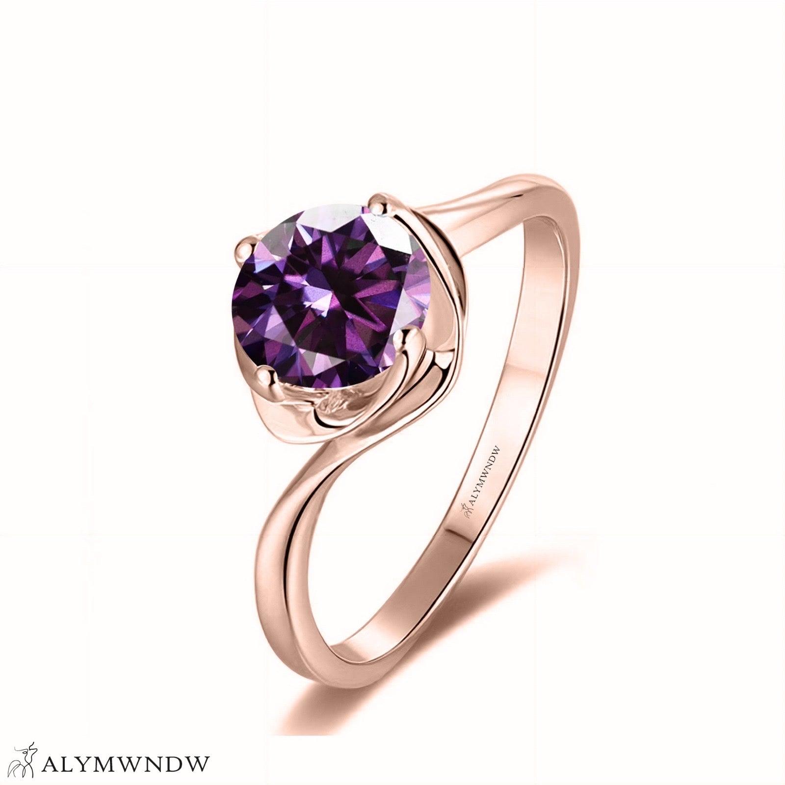 Alymwndw Jewellery Certified Lab Moissanite Ring – Elegant Signature Craft - Alymwndw