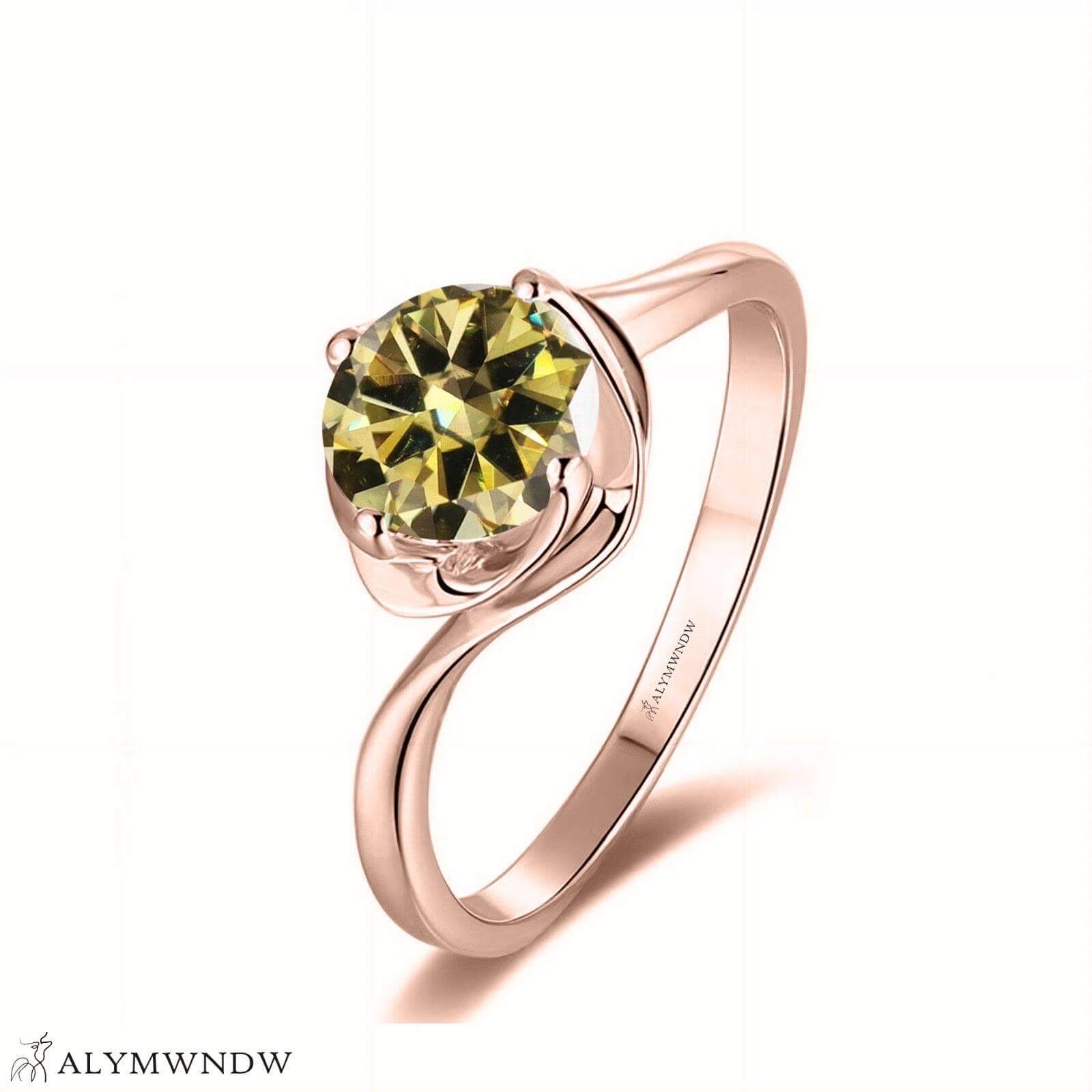 Alymwndw Jewellery Certified Lab Moissanite Ring – Elegant Signature Craft - Alymwndw