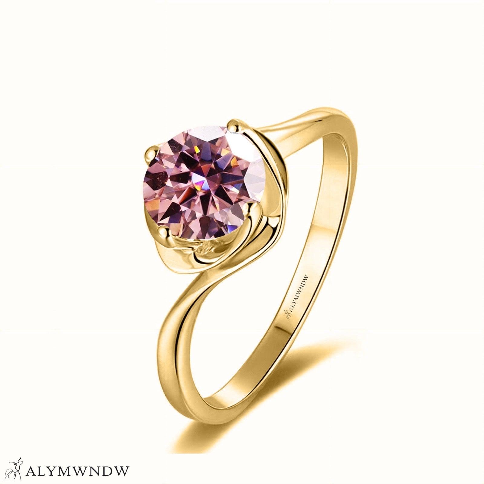 Alymwndw Jewellery Certified Lab Moissanite Ring – Elegant Signature Craft - Alymwndw