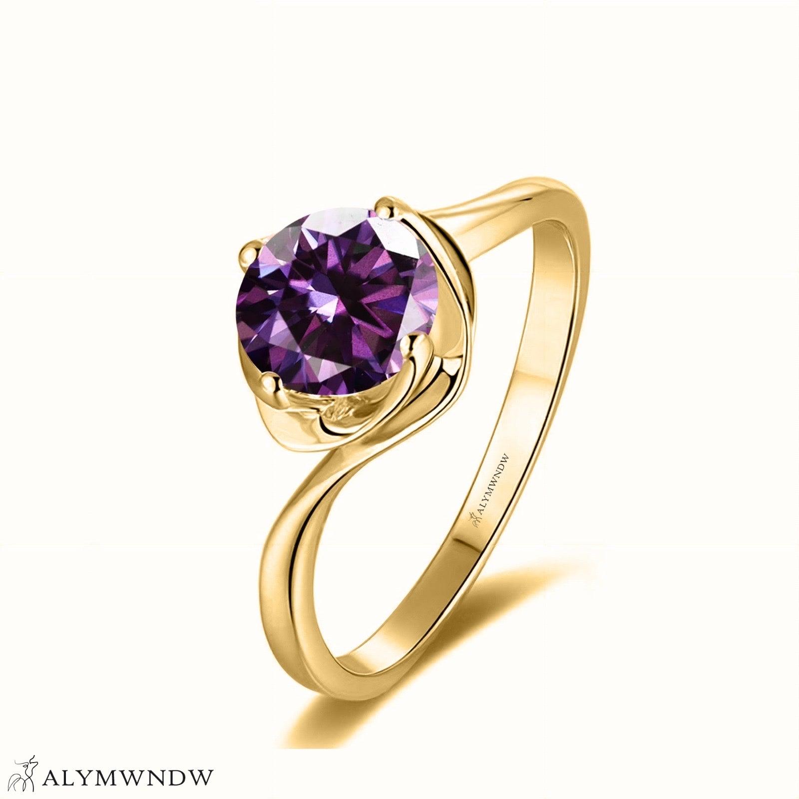 Alymwndw Jewellery Certified Lab Moissanite Ring – Elegant Signature Craft - Alymwndw