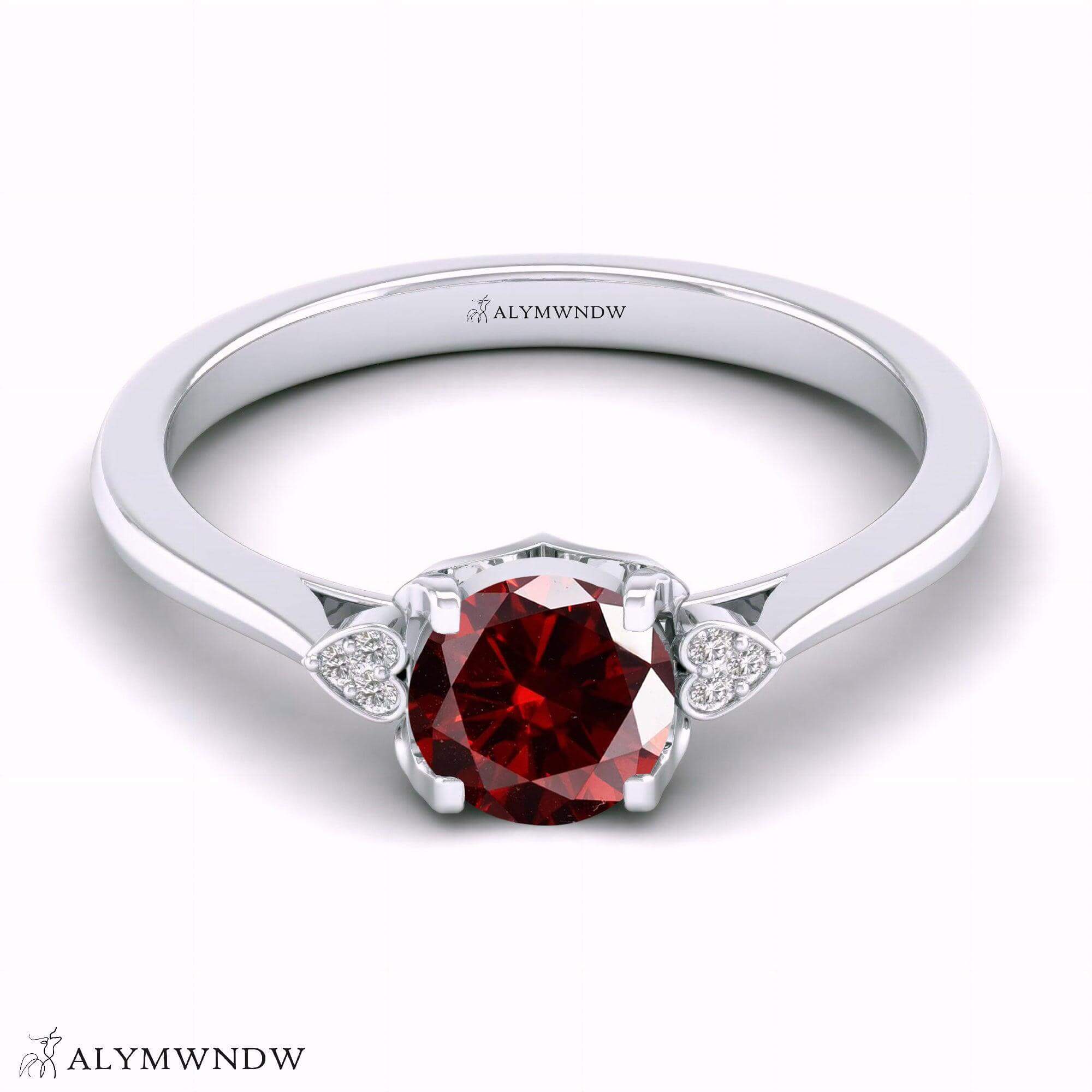Alymwndw Jewellery Certified Lab Moissanite Ring – Elegant Timeless Collection - Alymwndw