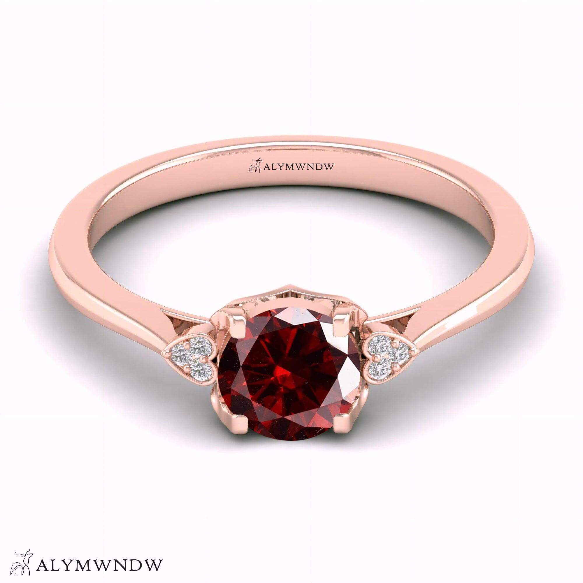 Alymwndw Jewellery Certified Lab Moissanite Ring – Elegant Timeless Collection - Alymwndw