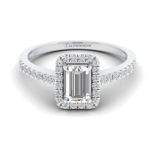 Alymwndw Jewellery Certified Lab Moissanite Ring – Elegant Timeless Collection - Alymwndw